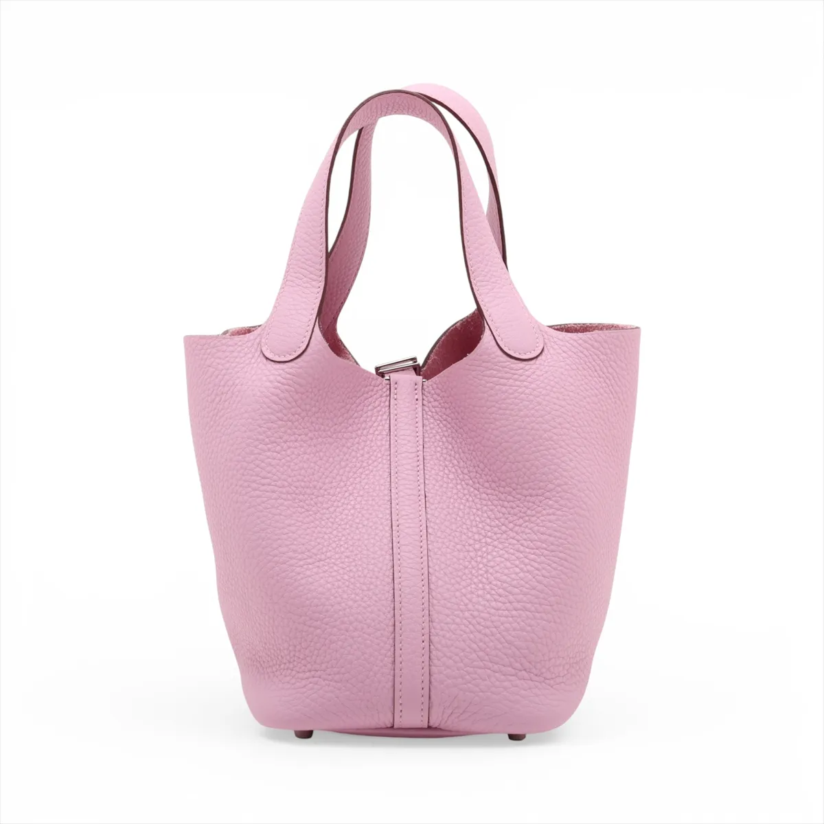 Picotin Lock 18 PM, Taurillon Clemence leather, Mauve Sylvestre, Silver hardware, Z: 2021 — view 2