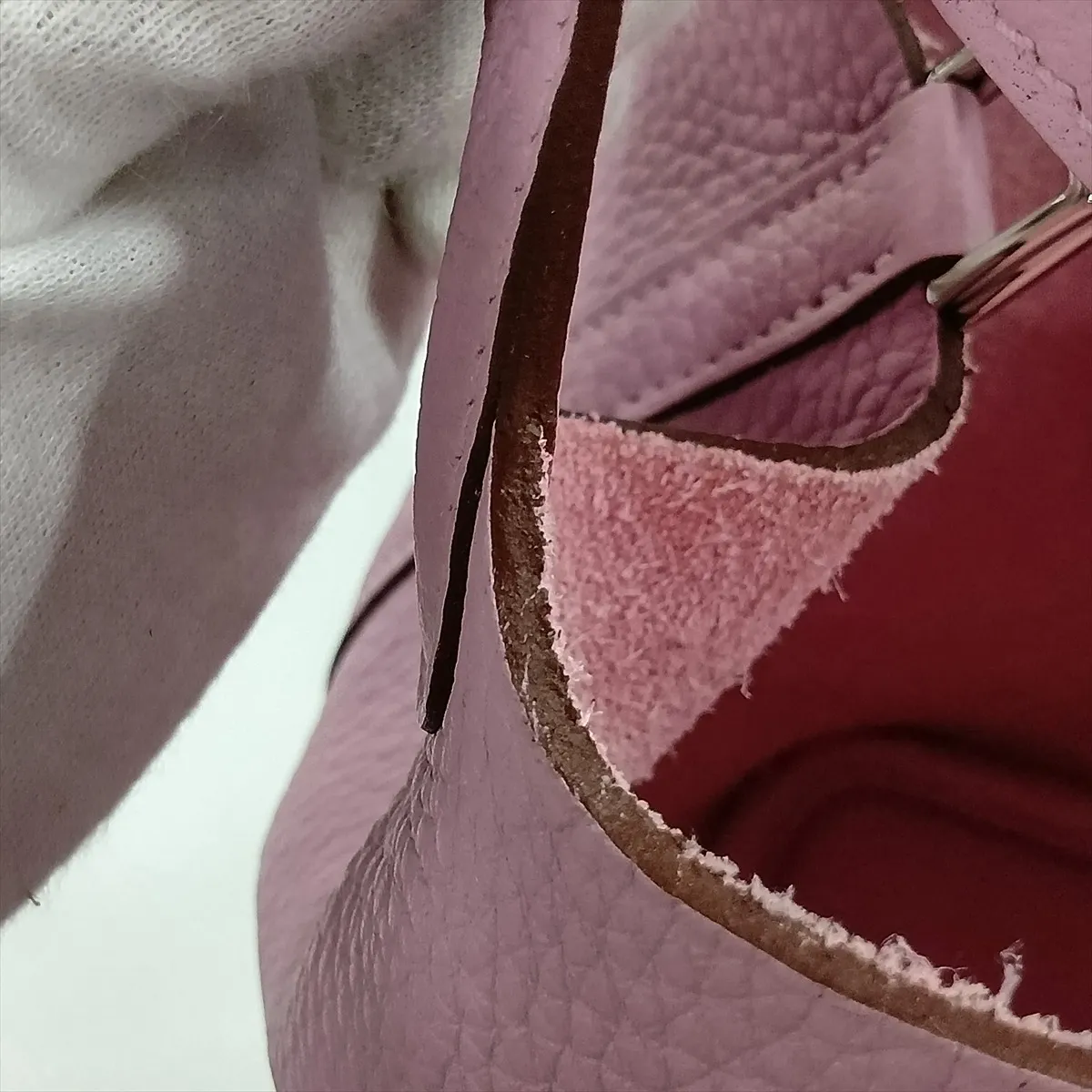 Picotin Lock 18 PM, Taurillon Clemence leather, Mauve Sylvestre, Silver hardware, Z: 2021 — view 11