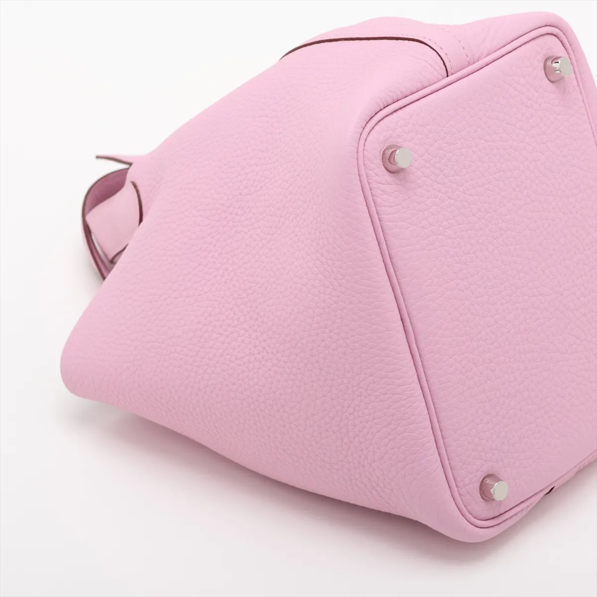 Picotin Lock 18 PM, Taurillon Clemence leather, Mauve Sylvestre, Silver hardware, Z: 2021 — view 4