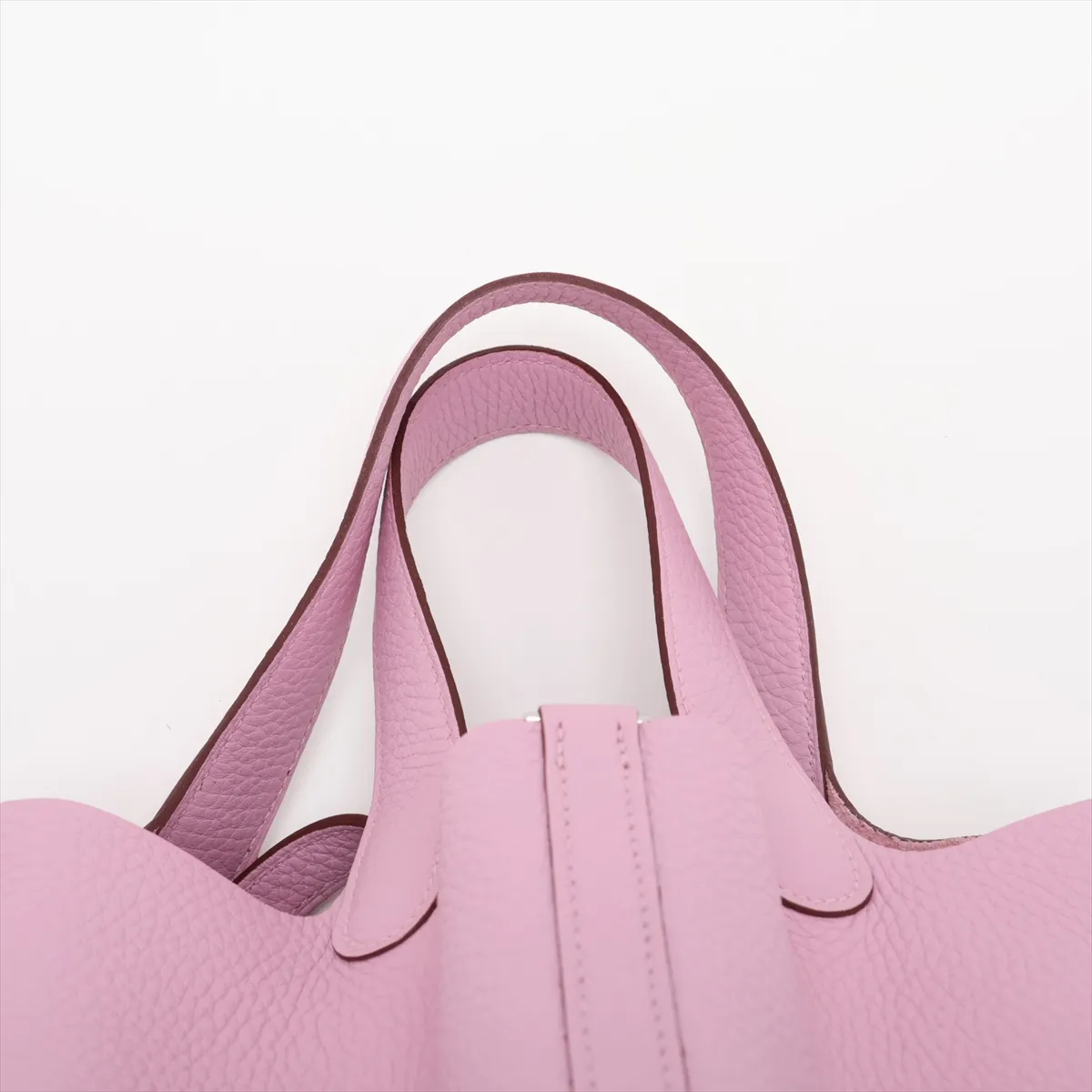 Picotin Lock 18 PM, Taurillon Clemence leather, Mauve Sylvestre, Silver hardware, Z: 2021 — view 6