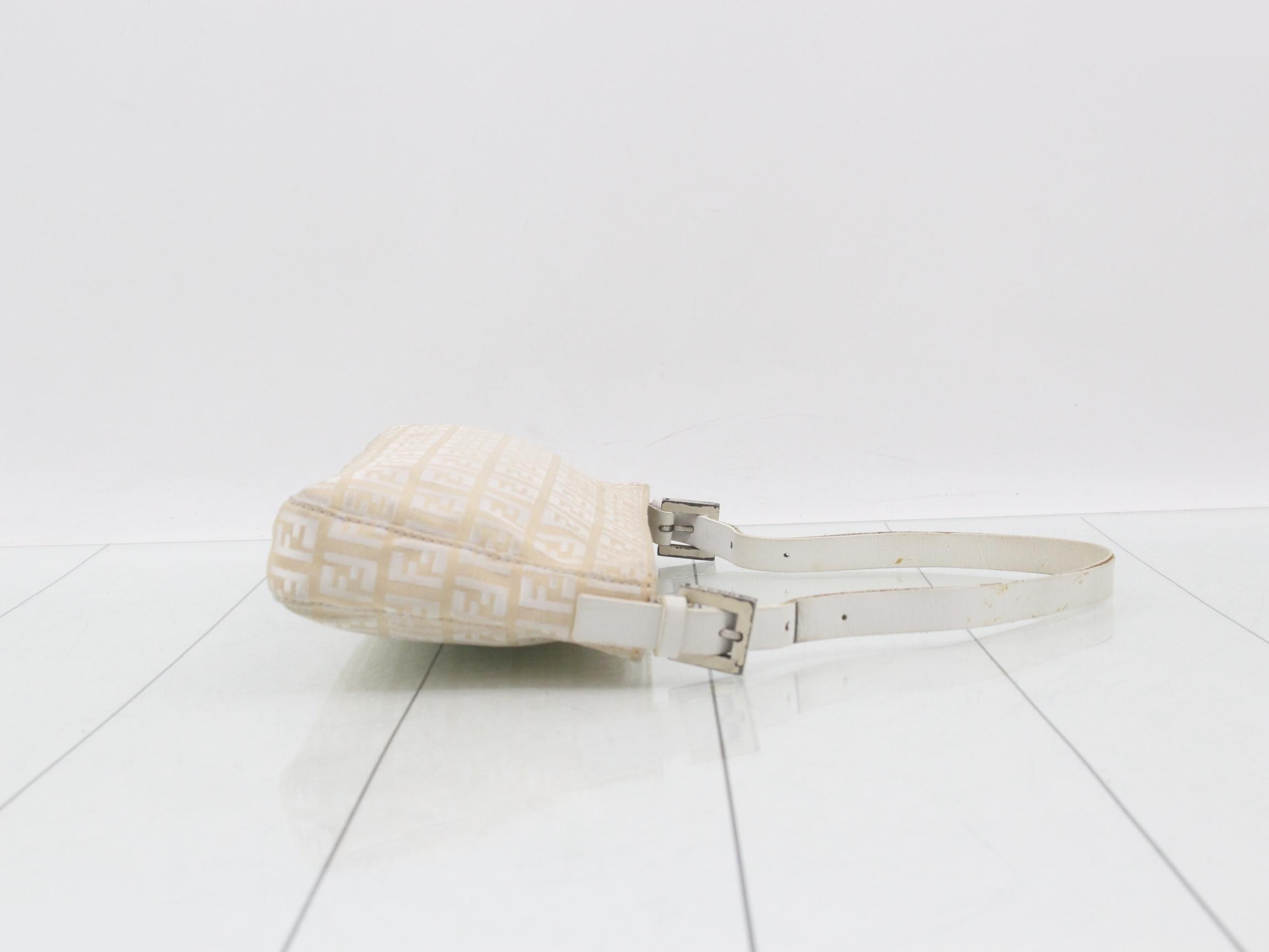 Zucchino One-Shoulder Bag, Ivory Canvas — view 3