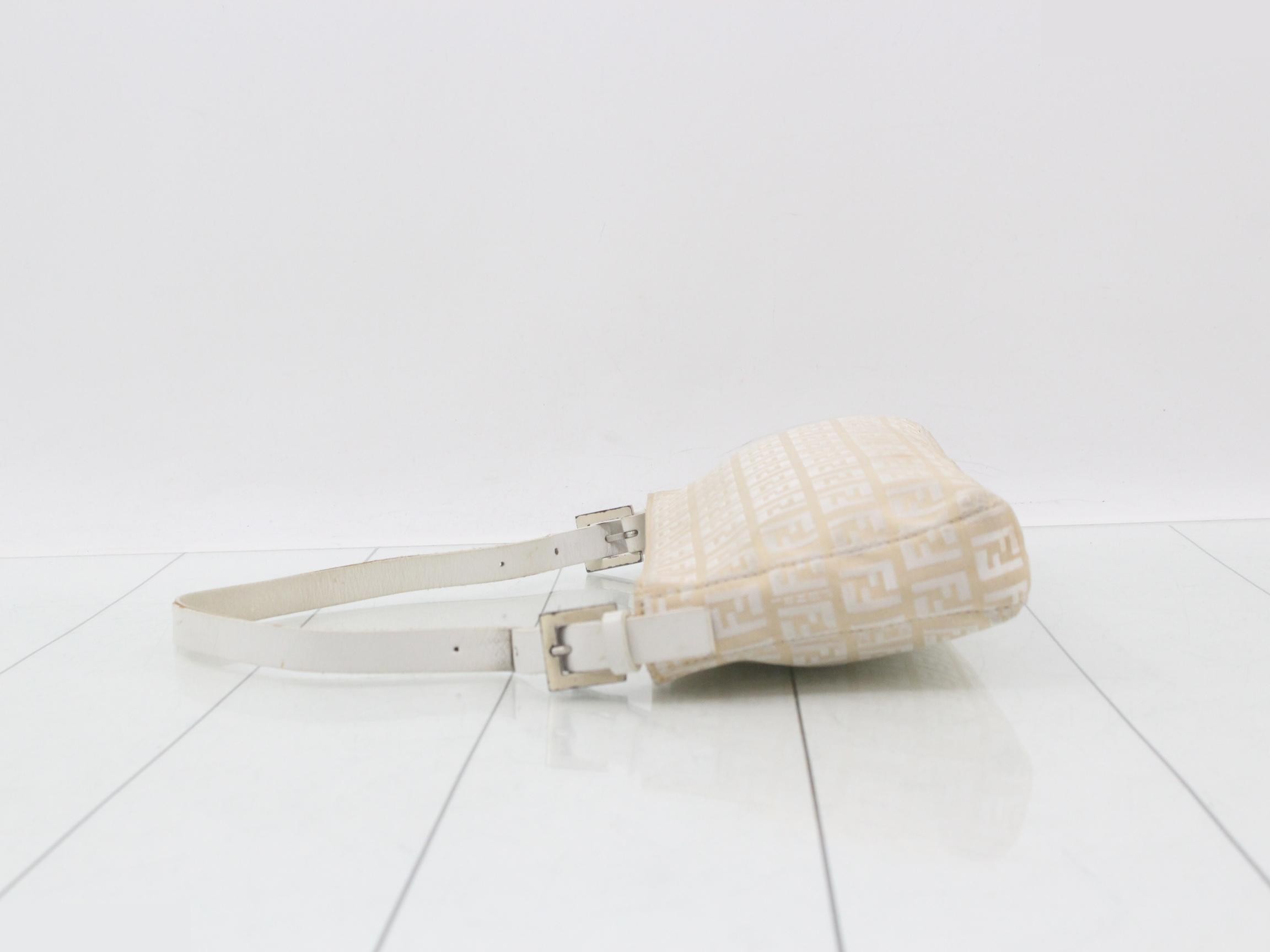 Zucchino One-Shoulder Bag, Ivory Canvas — view 4