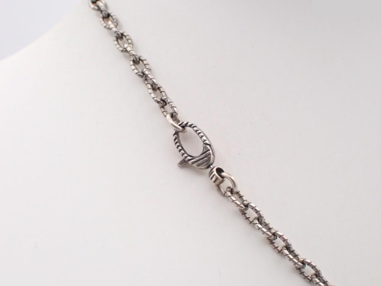 Sterling silver (925), 20.2g necklace, chain approximately 44cm. — view 2