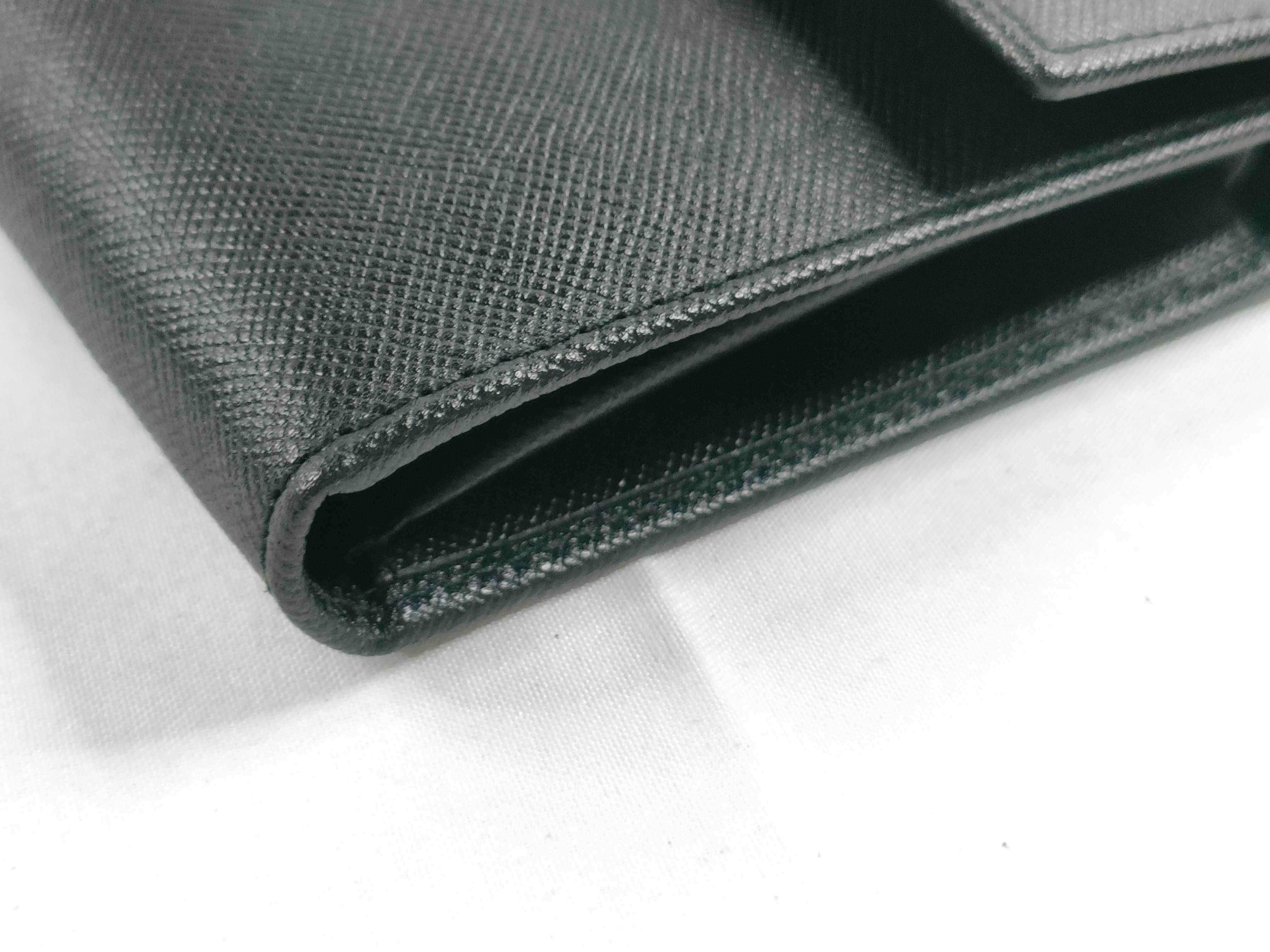 Leather Wallet, Black — view 3