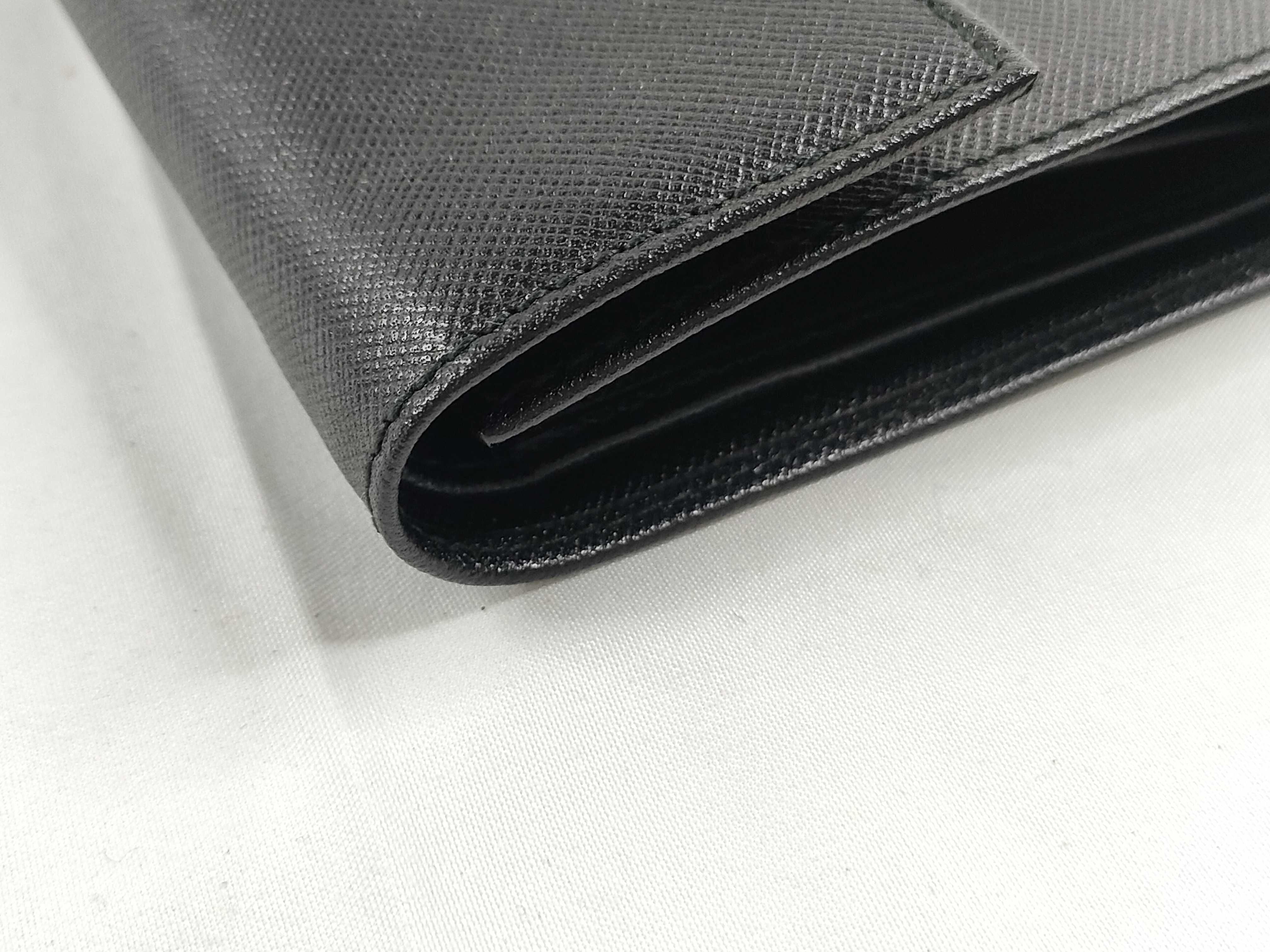 Leather Wallet, Black — view 4