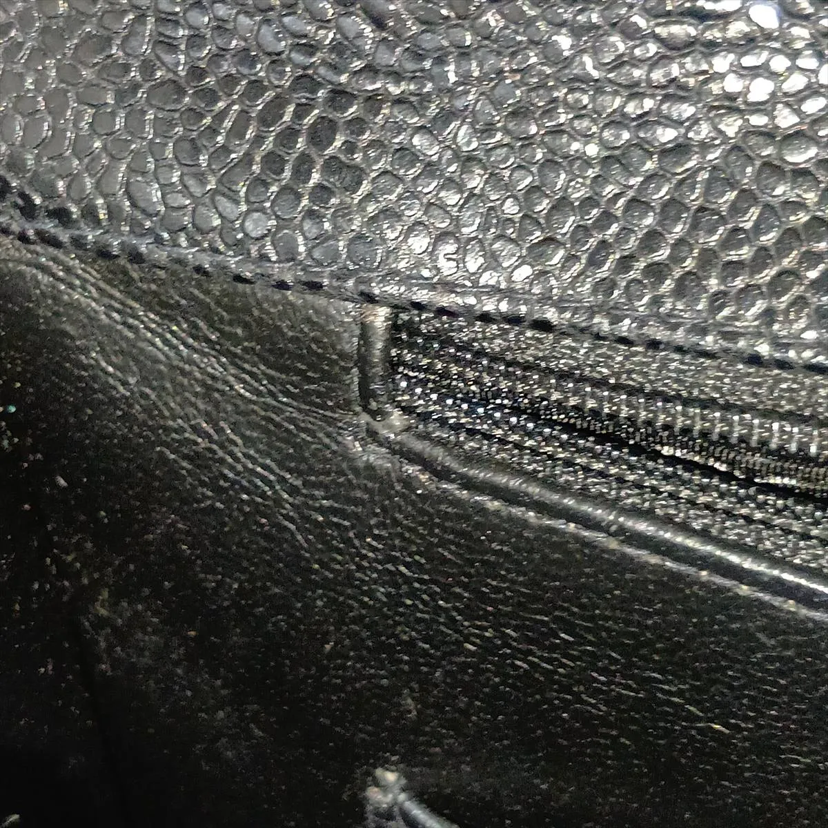 Matelassé Caviar Skin Business Bag, Black with Gold Hardware, Item No. 3444938 (Serial Number 3) — view 13