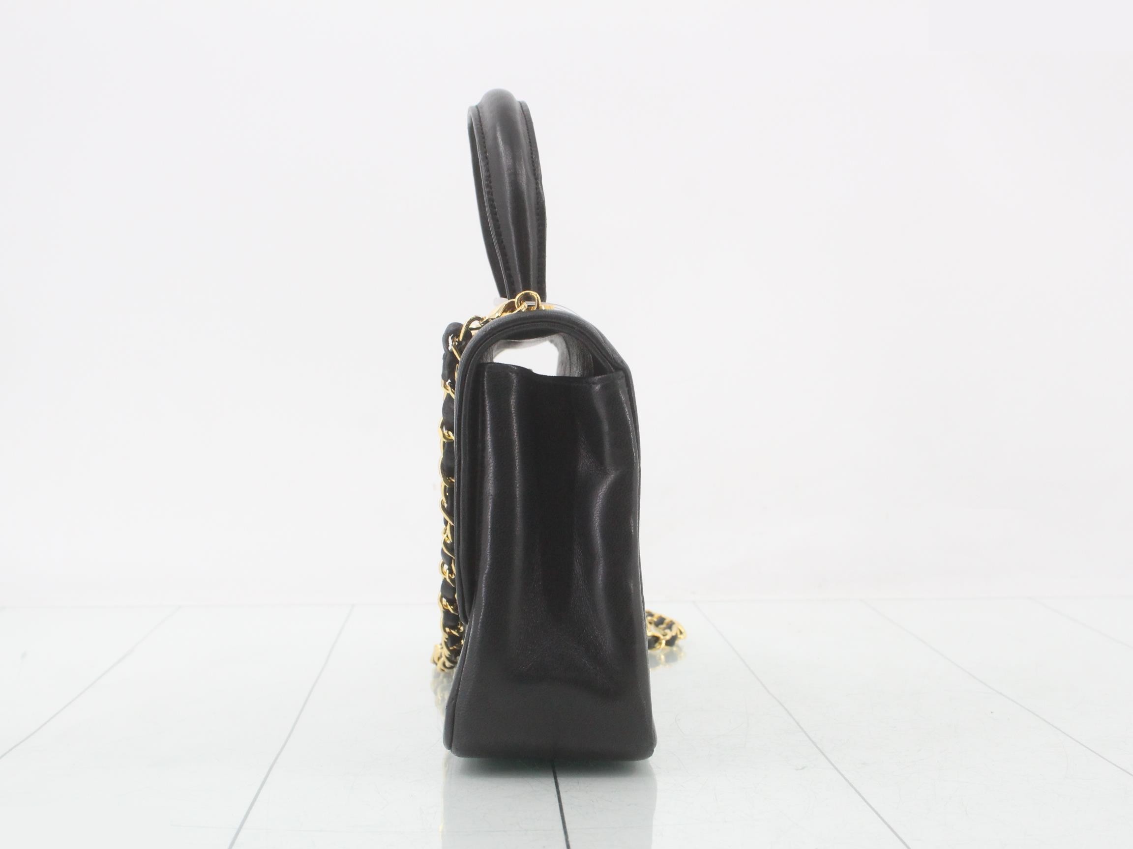 Lambskin V-Stitch 2-Way Handbag — view 3