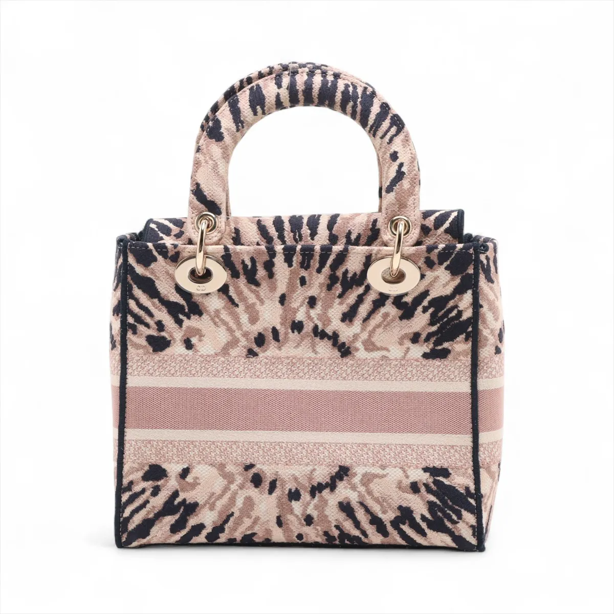 Lady Delight Canvas 2WAY Handbag Pink x Navy — view 2