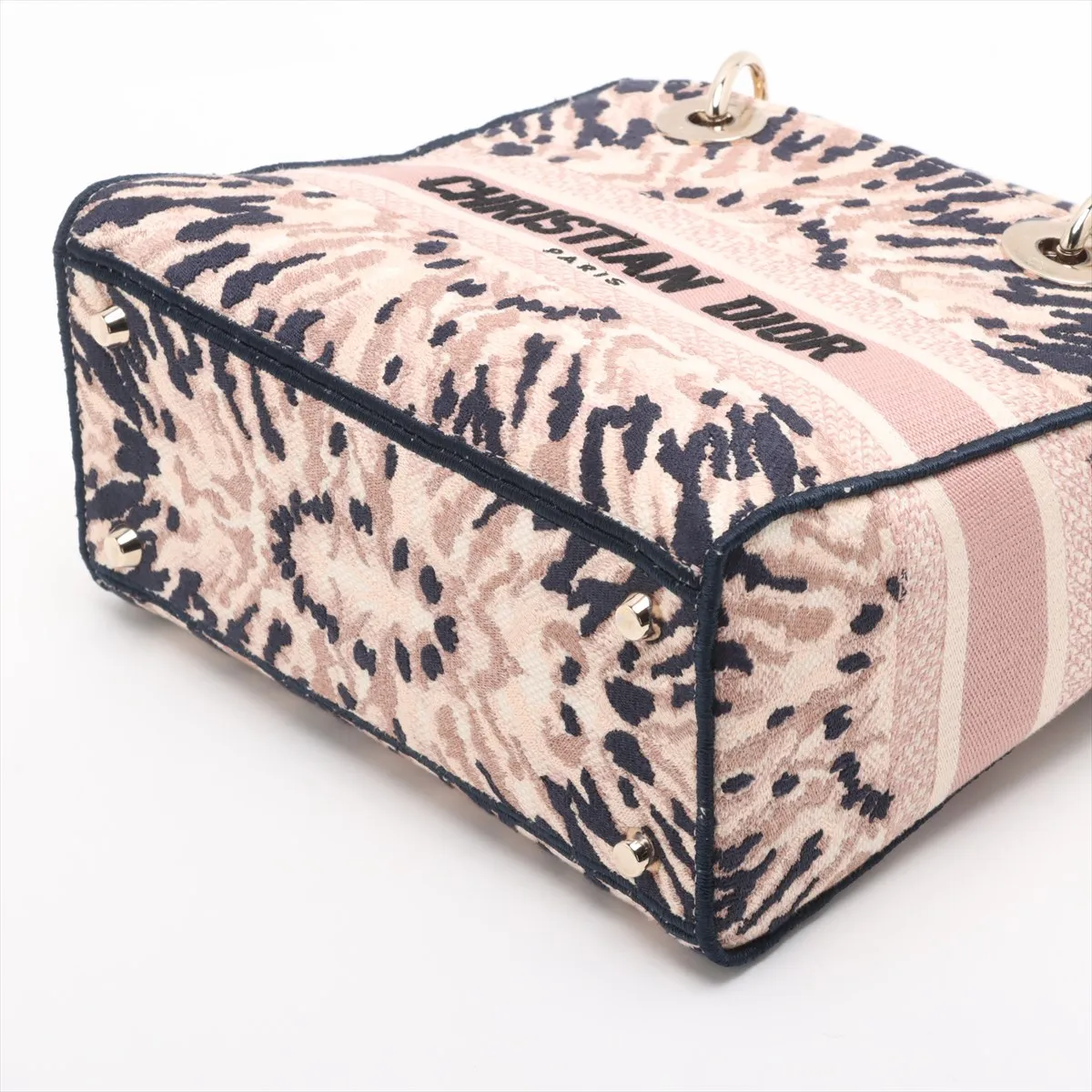 Lady Delight Canvas 2WAY Handbag Pink x Navy — view 3