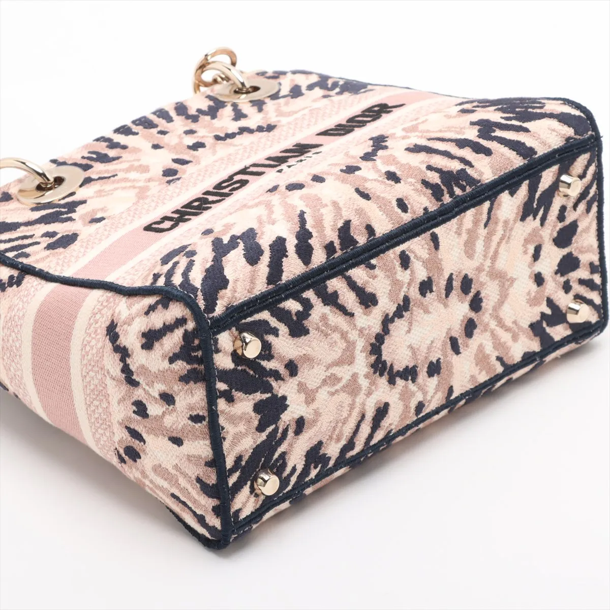 Lady Delight Canvas 2WAY Handbag Pink x Navy — view 4