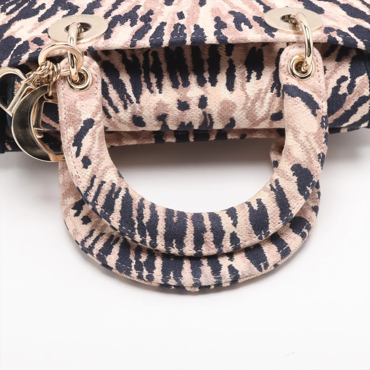 Lady Delight Canvas 2WAY Handbag Pink x Navy — view 5