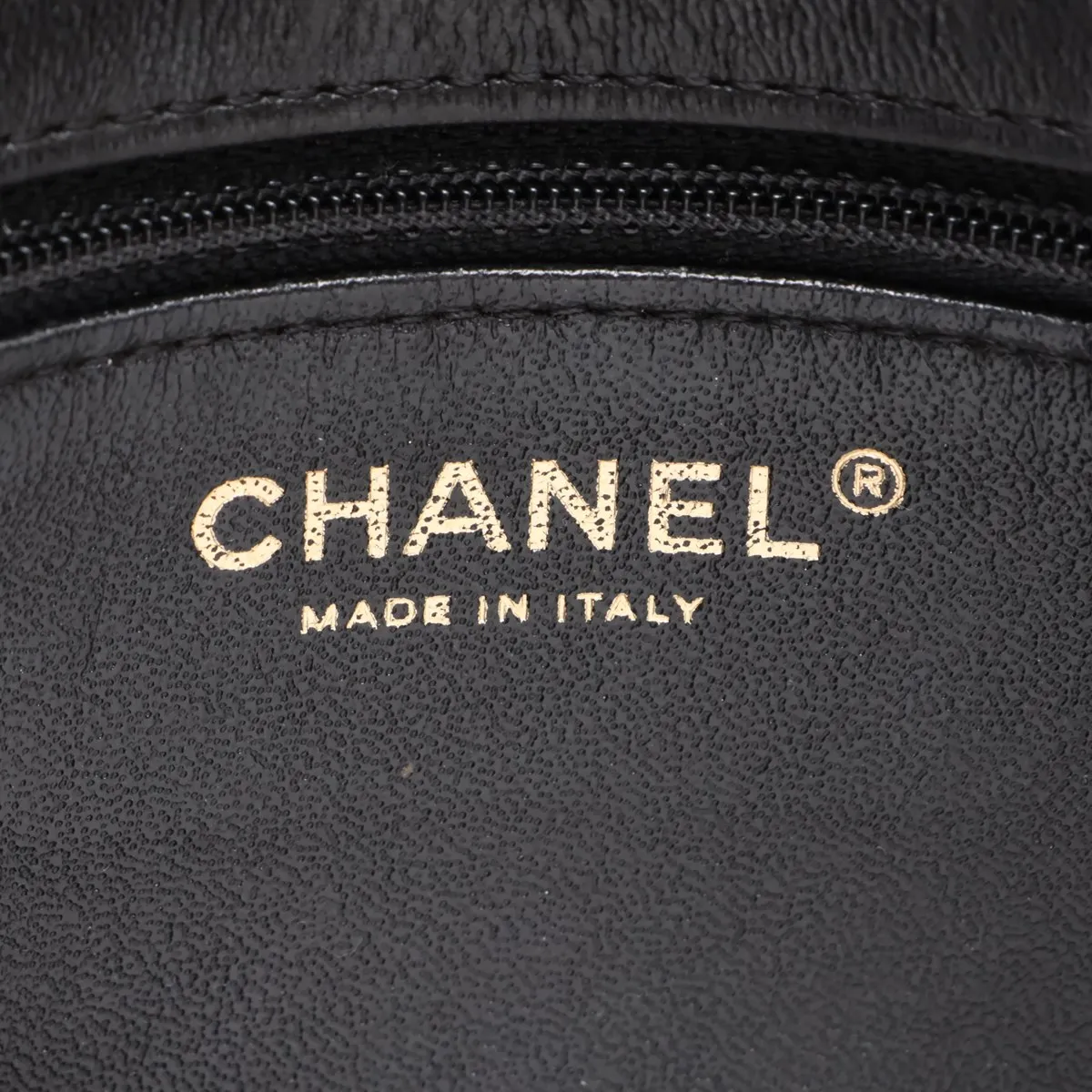 V-stitch lambskin single flap single chain bag, chevron pattern, brown with gold hardware, item number 24488103 (serial number in the 24 range). — view 8