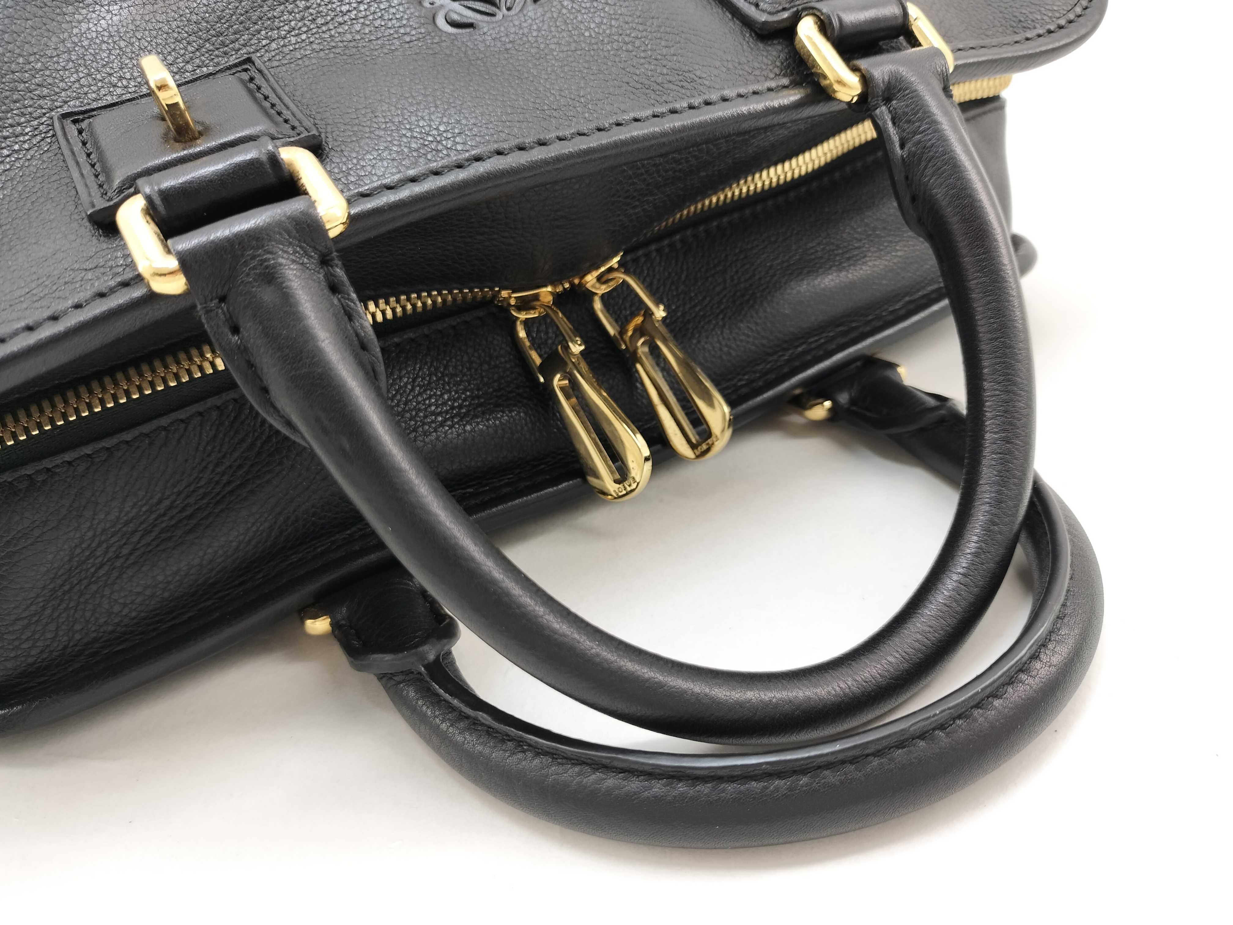 Amazona 28 Handbag, Leather, Black — view 10