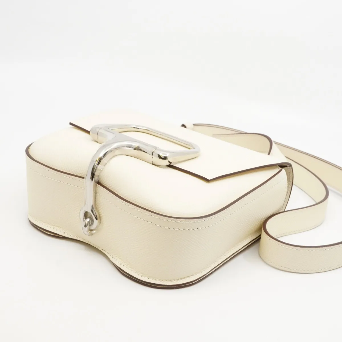 Della Cavalleria Veau Epsom Shoulder Bag, Nata, Silver Hardware, Year: 2022, Dust bag included. — view 3