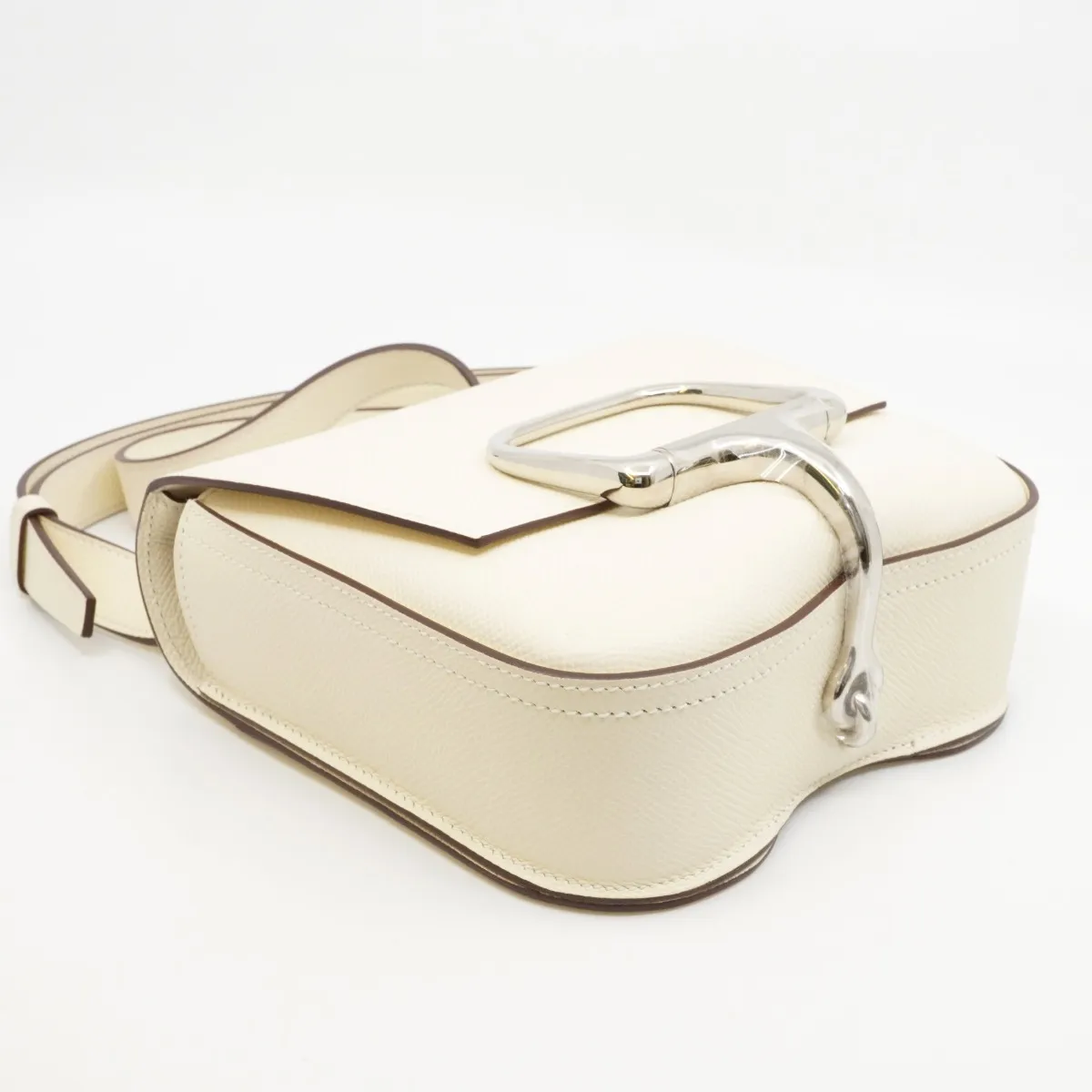 Della Cavalleria Veau Epsom Shoulder Bag, Nata, Silver Hardware, Year: 2022, Dust bag included. — view 4