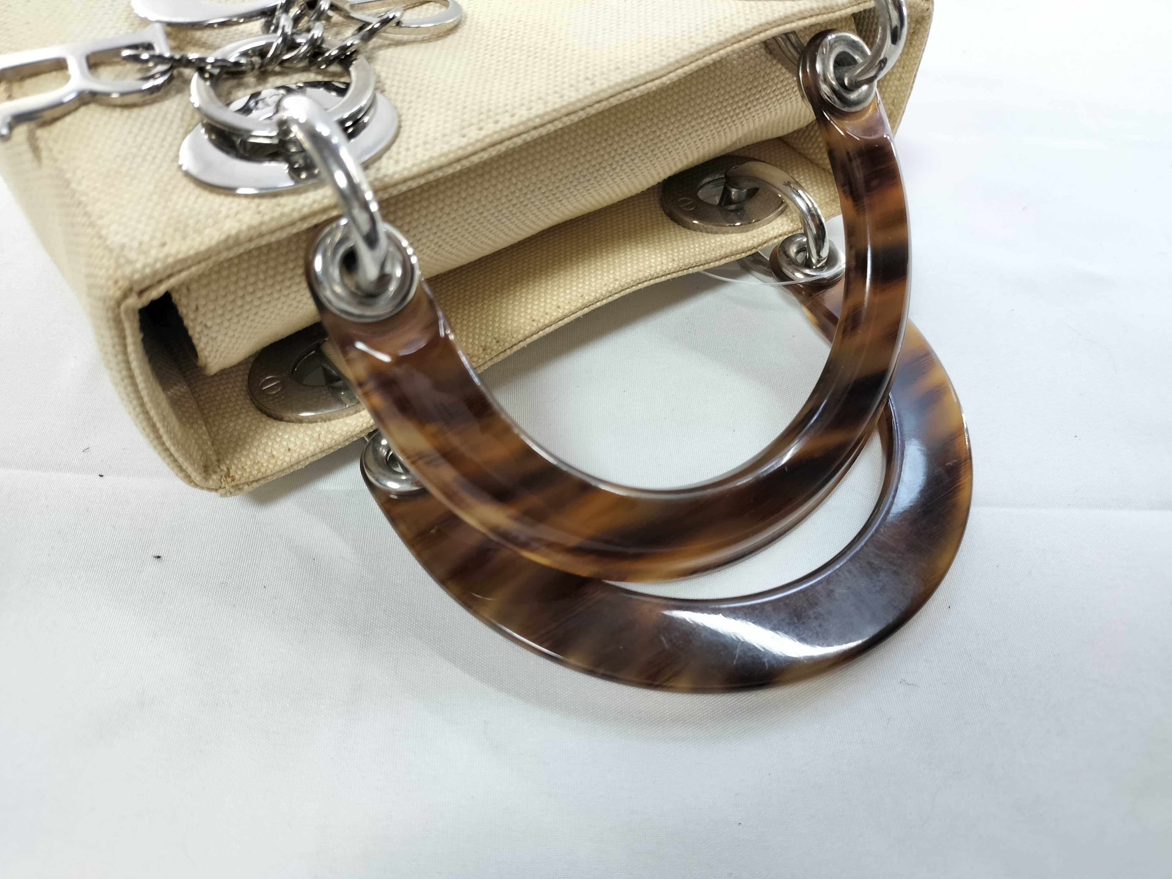 Lady Dior Canvas Mini Handbag — view 3