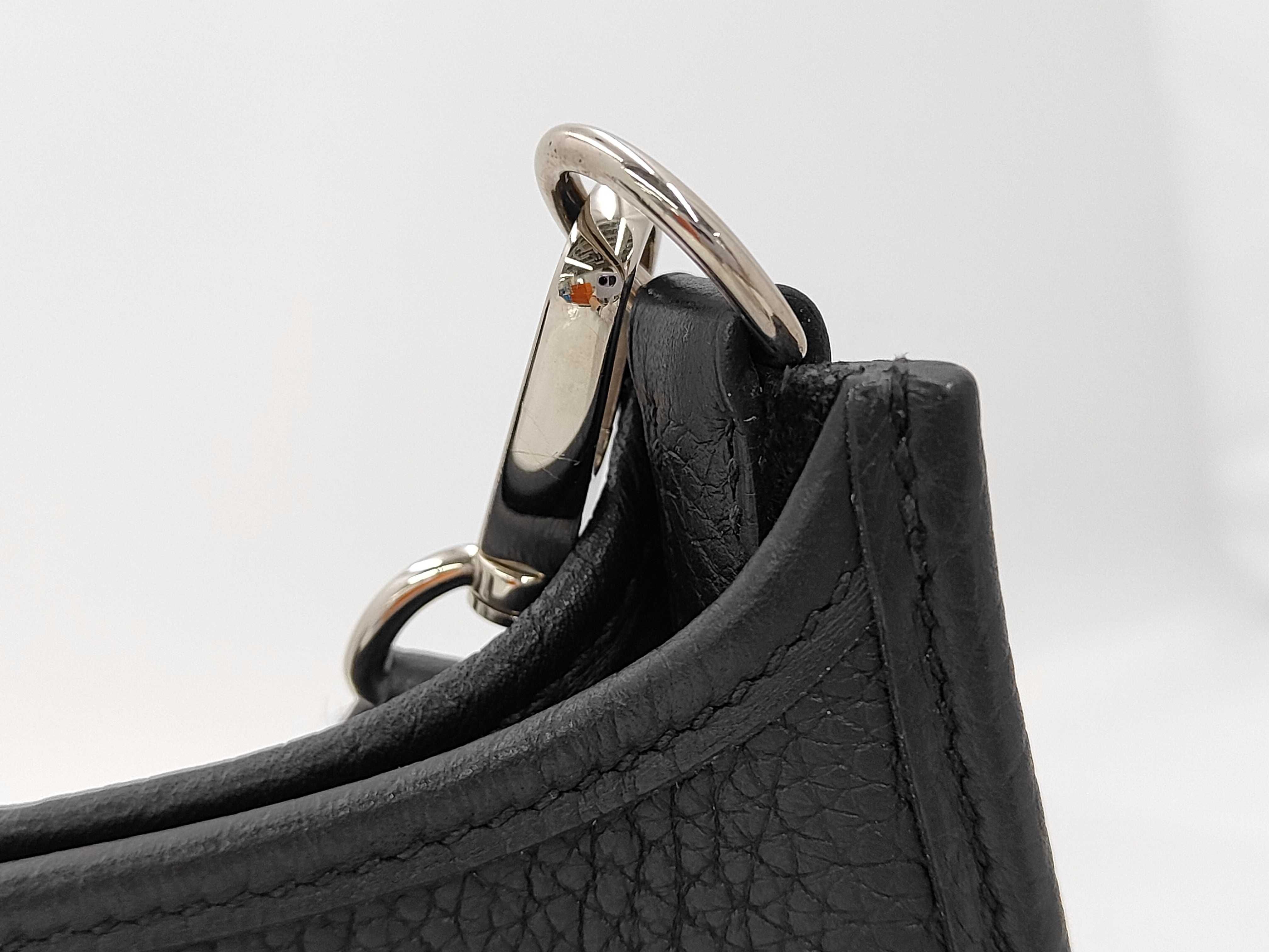 Evelyne TPM Amazone Taurillon Clemence Silver Hardware U Stamp Shoulder Bag — view 3