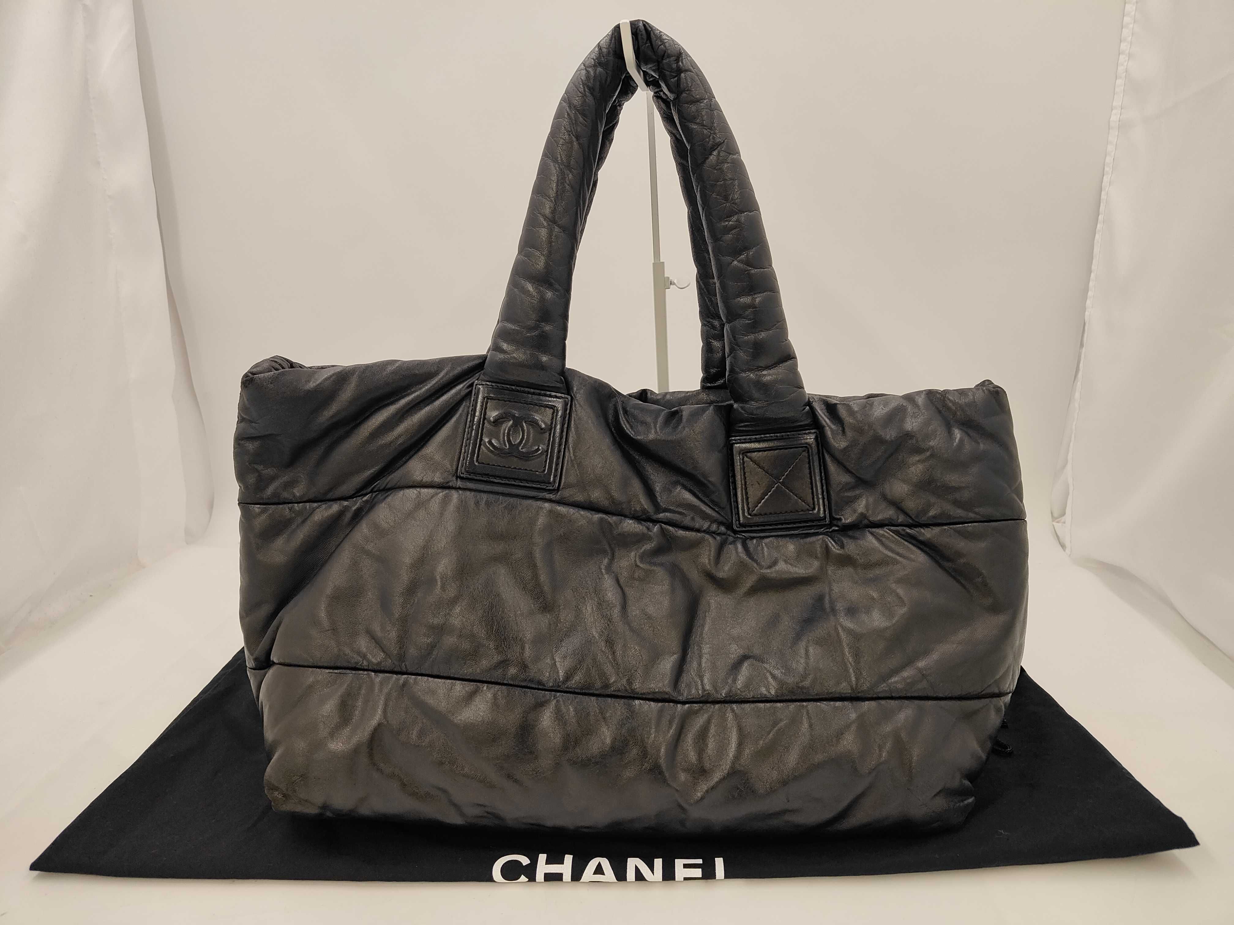 Leather Cocoon Tote Bag