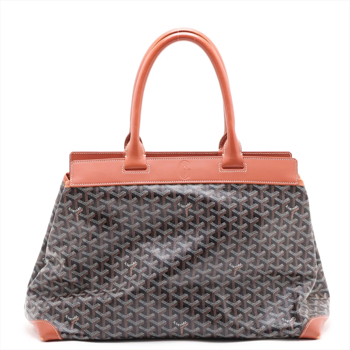 Belchasse MM PVC x Leather Tote Bag Brown x Black