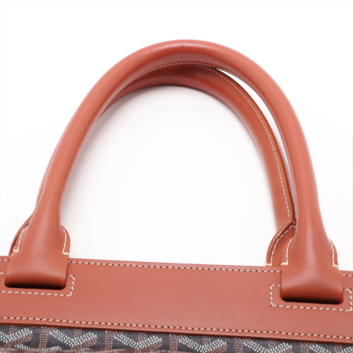 Belchasse MM PVC x Leather Tote Bag Brown x Black — view 6