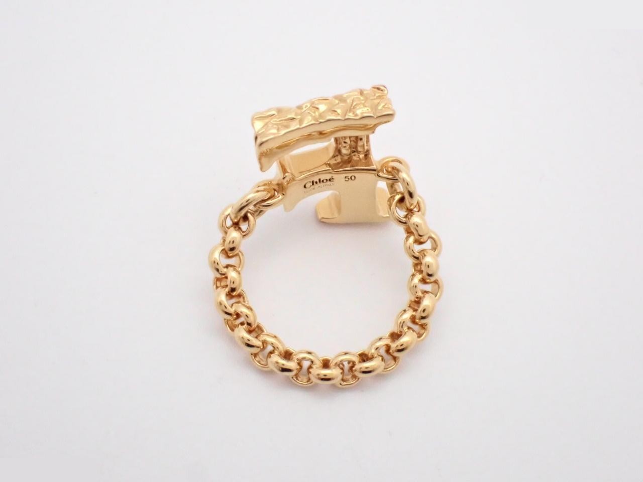 Ring, GP (Gold Plated), stamped "50", actual size #8 — view 3