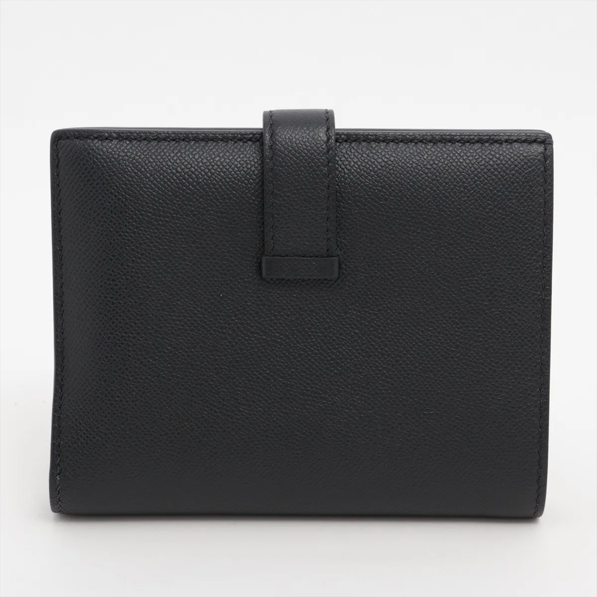 Bearn Compact Vaux Madame Compact Wallet Black Silver Hardware W:2024 — view 2