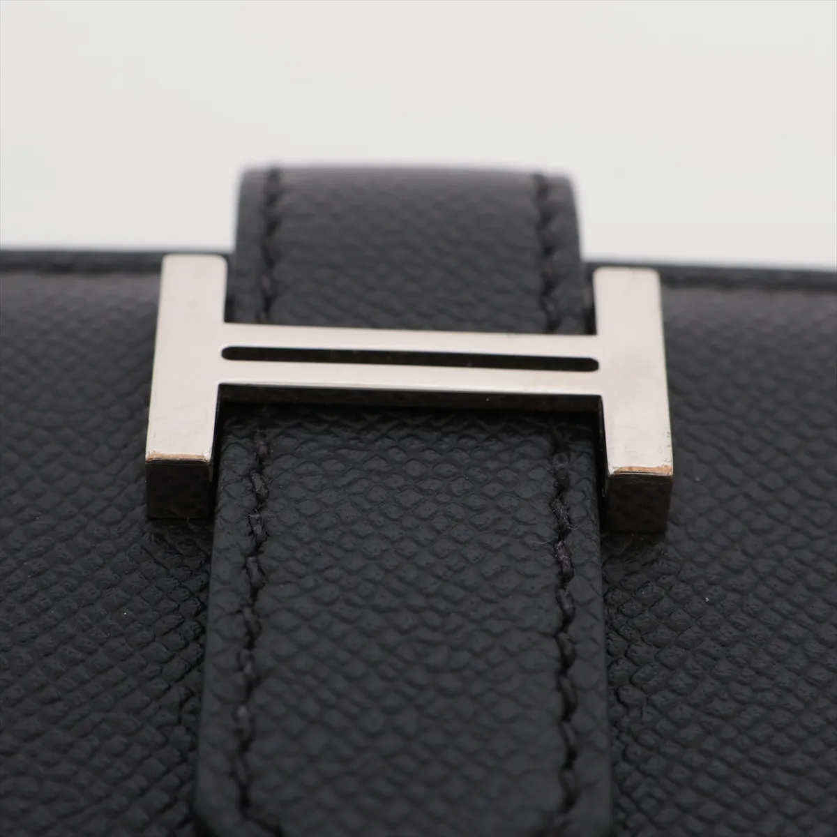 Bearn Compact Vaux Madame Compact Wallet Black Silver Hardware W:2024 — view 9