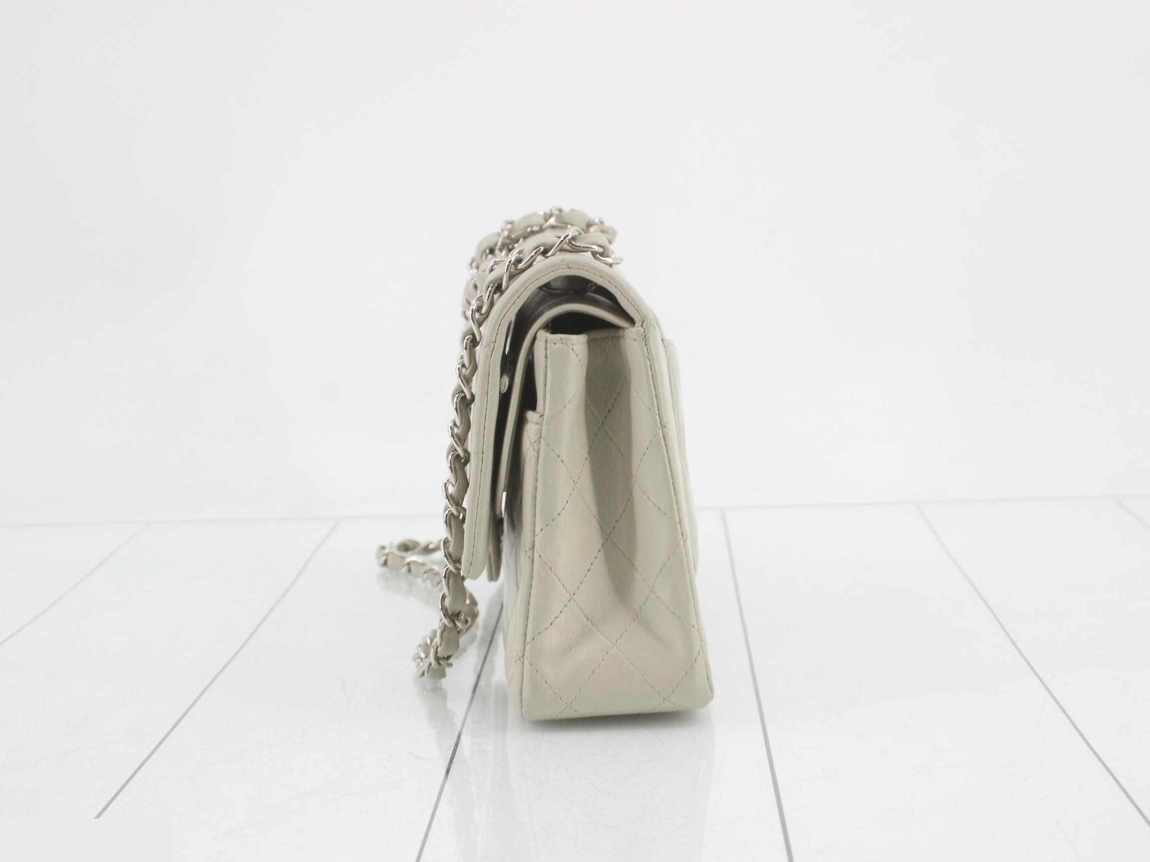Matelassé Leather Double Flap Double Chain Shoulder Bag — view 3