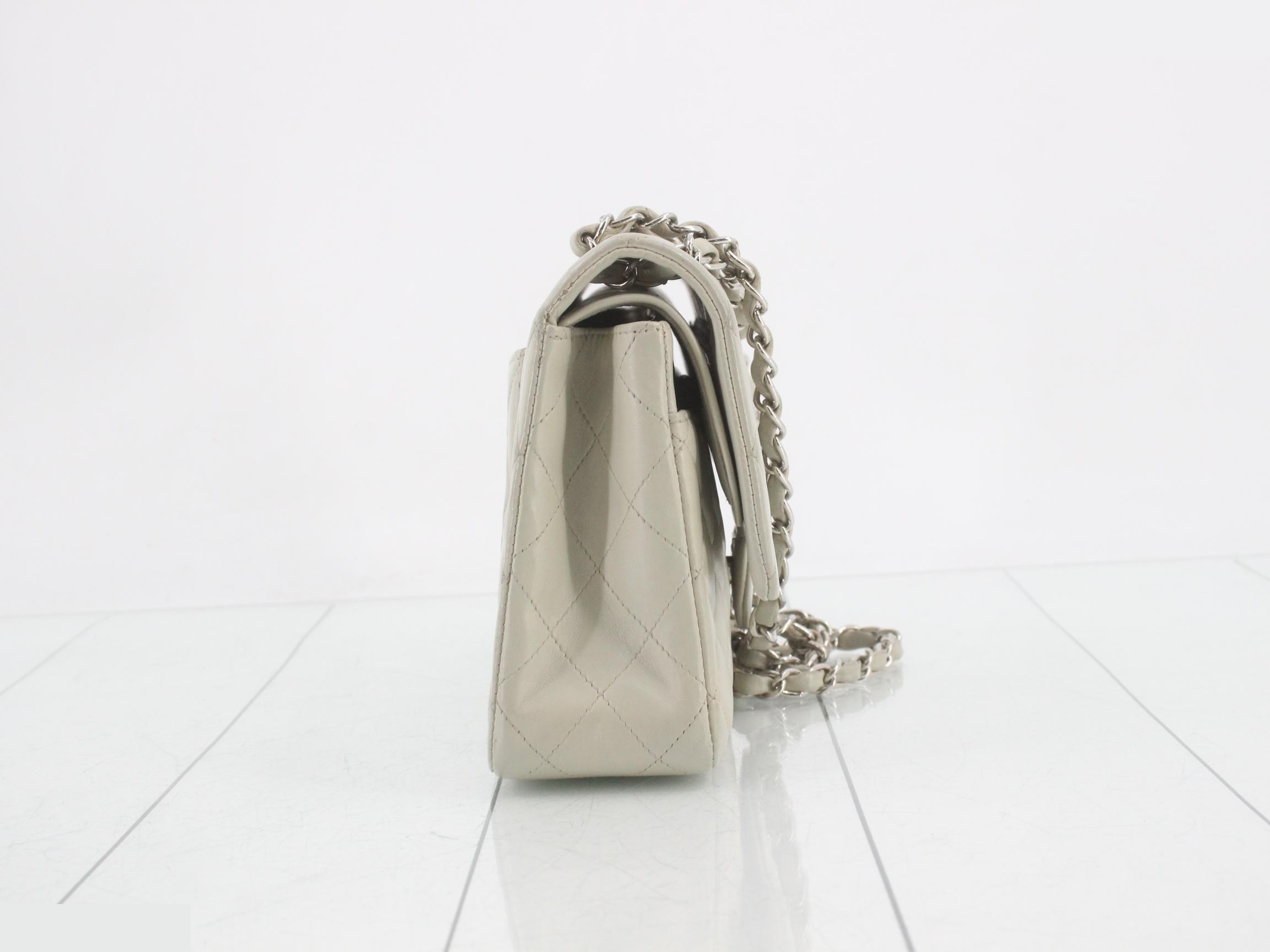 Matelassé Leather Double Flap Double Chain Shoulder Bag — view 4