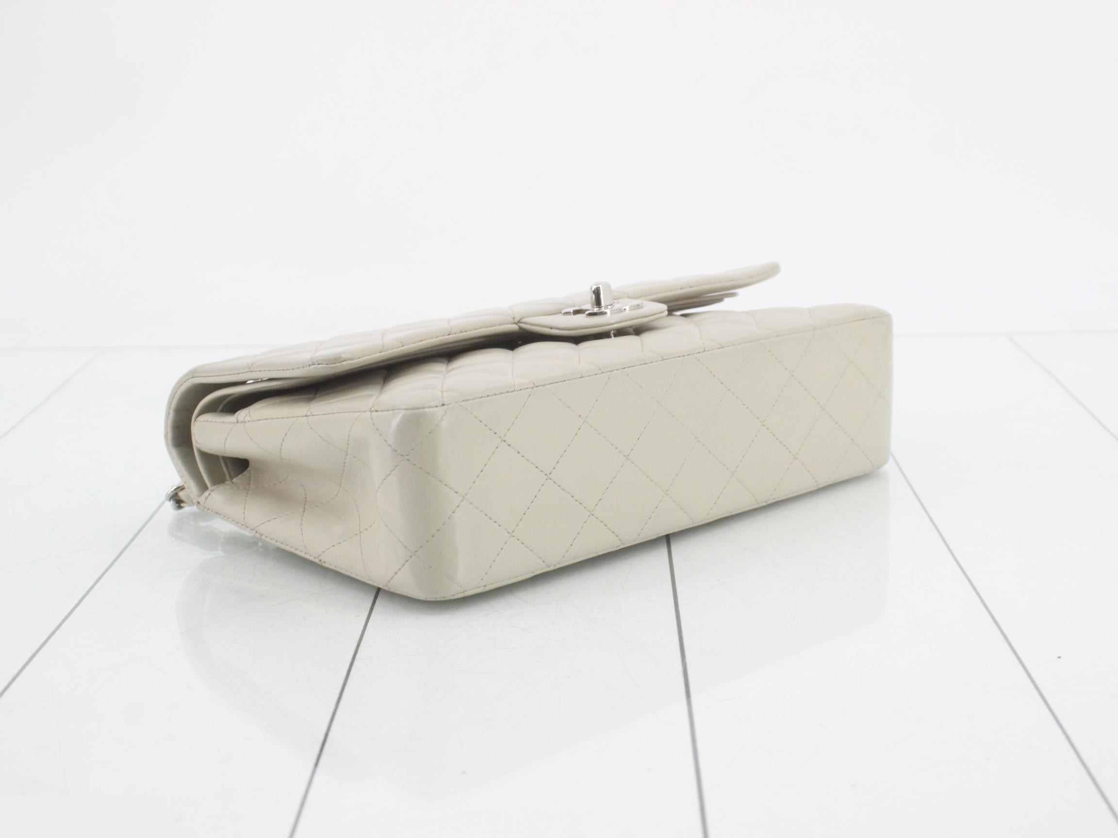 Matelassé Leather Double Flap Double Chain Shoulder Bag — view 5