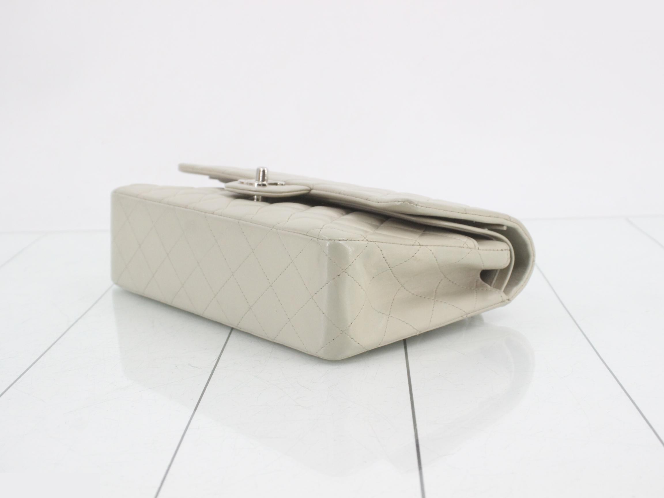 Matelassé Leather Double Flap Double Chain Shoulder Bag — view 6