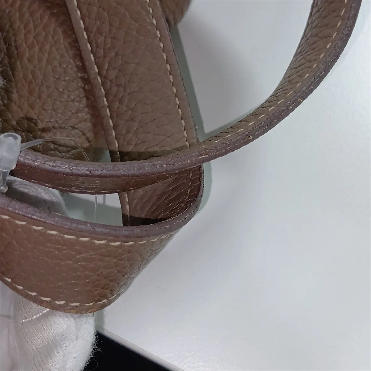 Picotin Lock 18 PM, Taurillon Clemence leather, Etoupe color, gold hardware, Year: 2020, No key, padlock cannot be opened. — view 11
