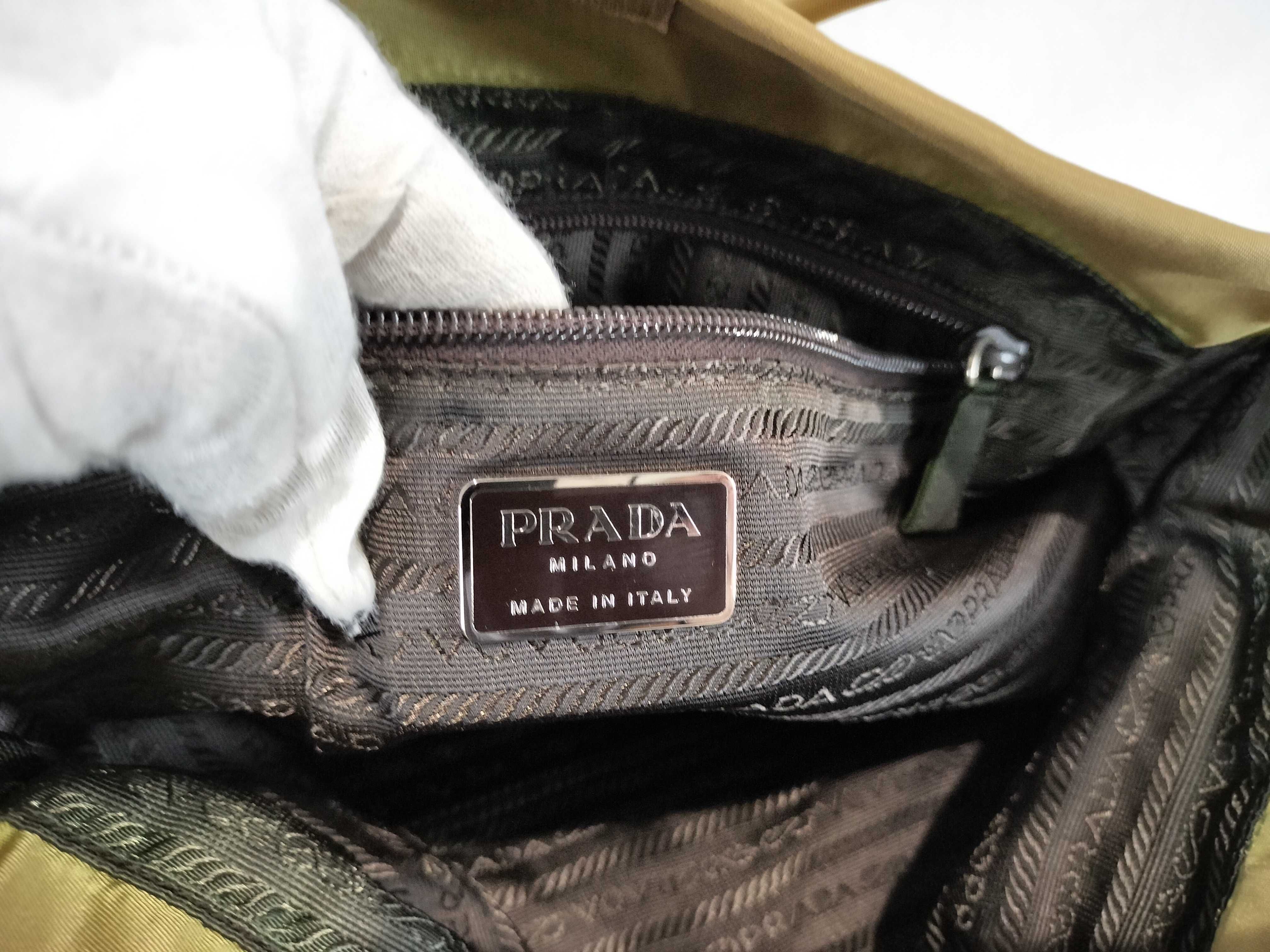 Nylon Tote Bag, Khaki — view 11