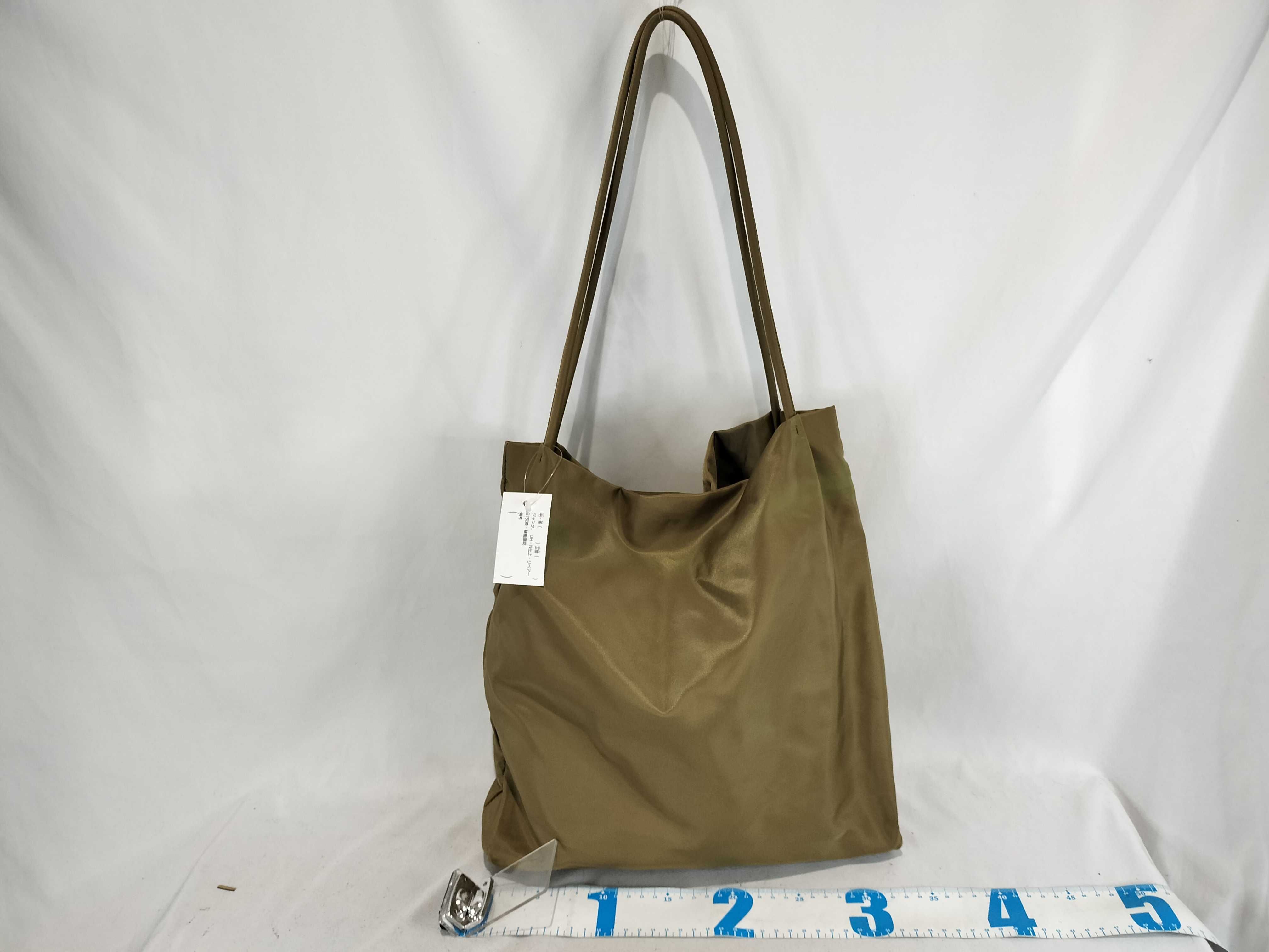 Nylon Tote Bag, Khaki — view 3