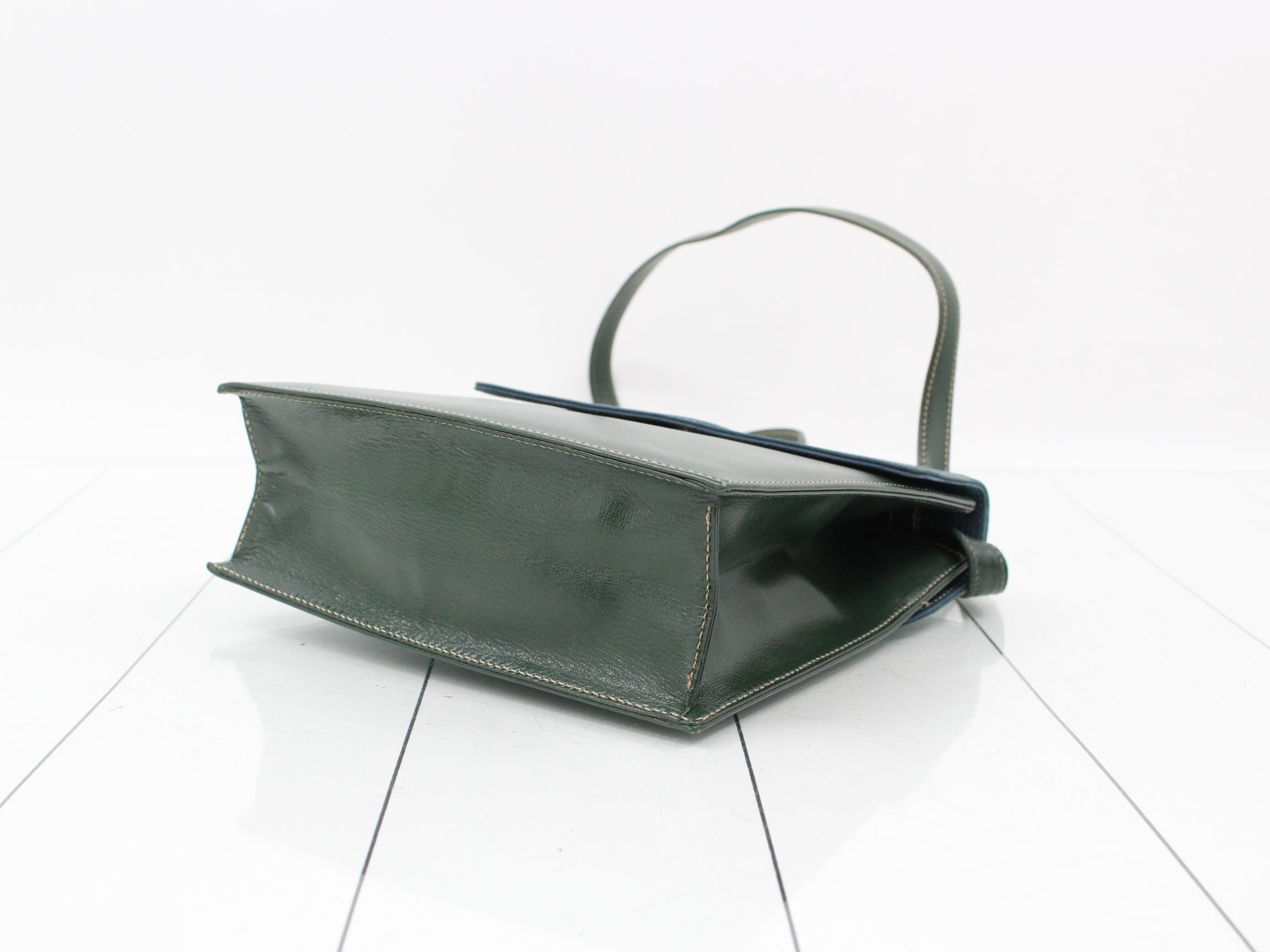 Velázquez Leather 2-Way Shoulder/Handbag, Bi-color — view 6