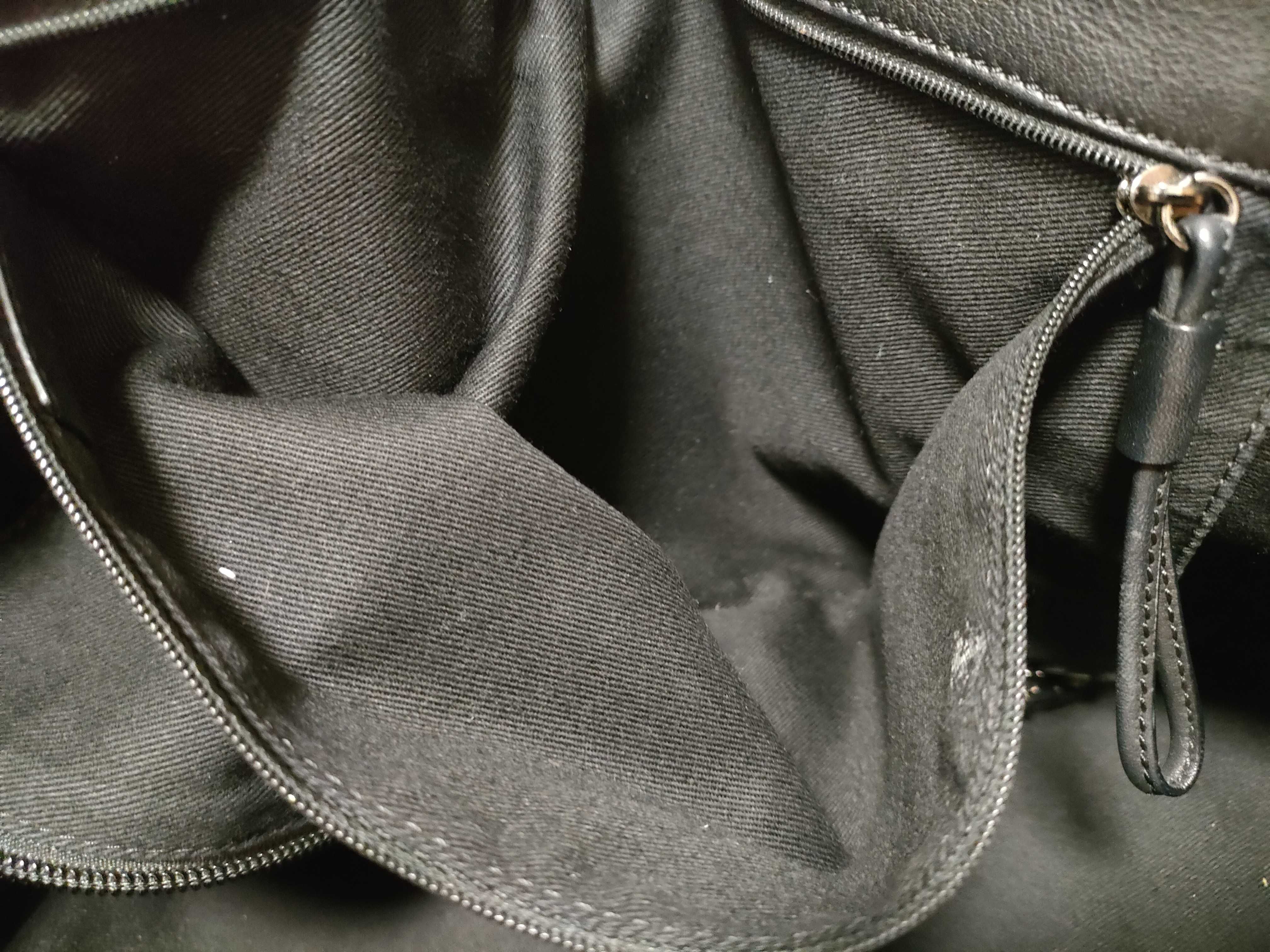Shopper Leather Tote Bag Black Tote Bag — view 11