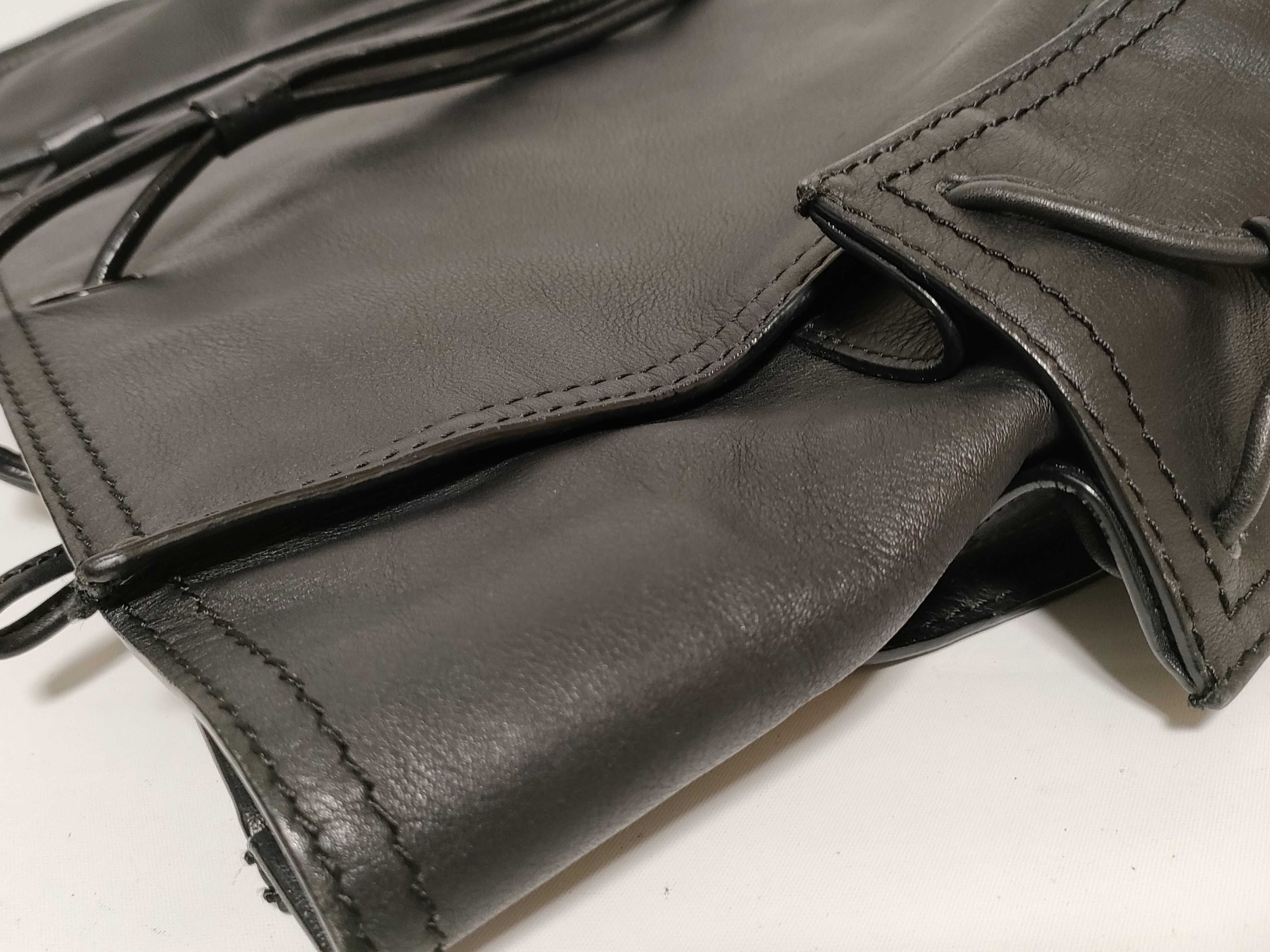 Shopper Leather Tote Bag Black Tote Bag — view 13