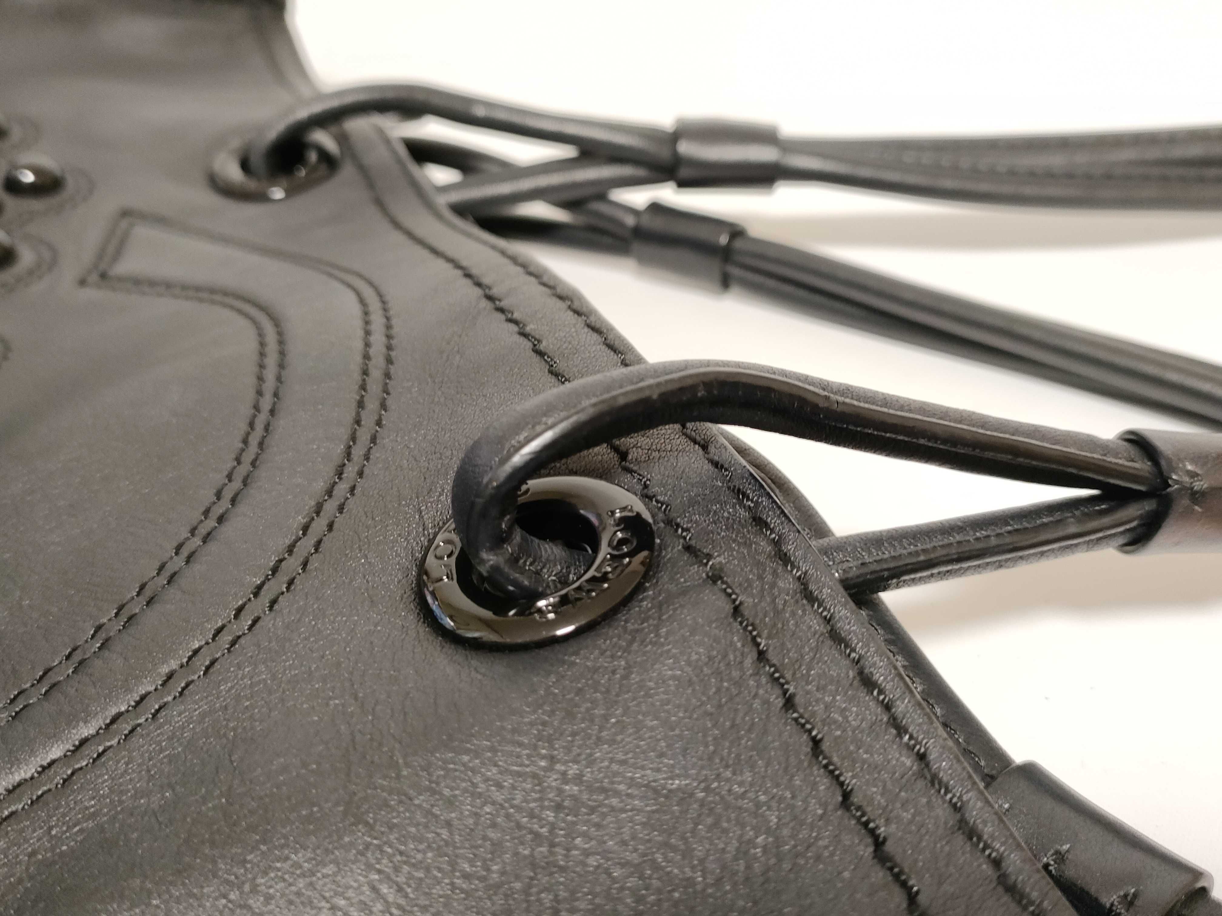 Shopper Leather Tote Bag Black Tote Bag — view 5