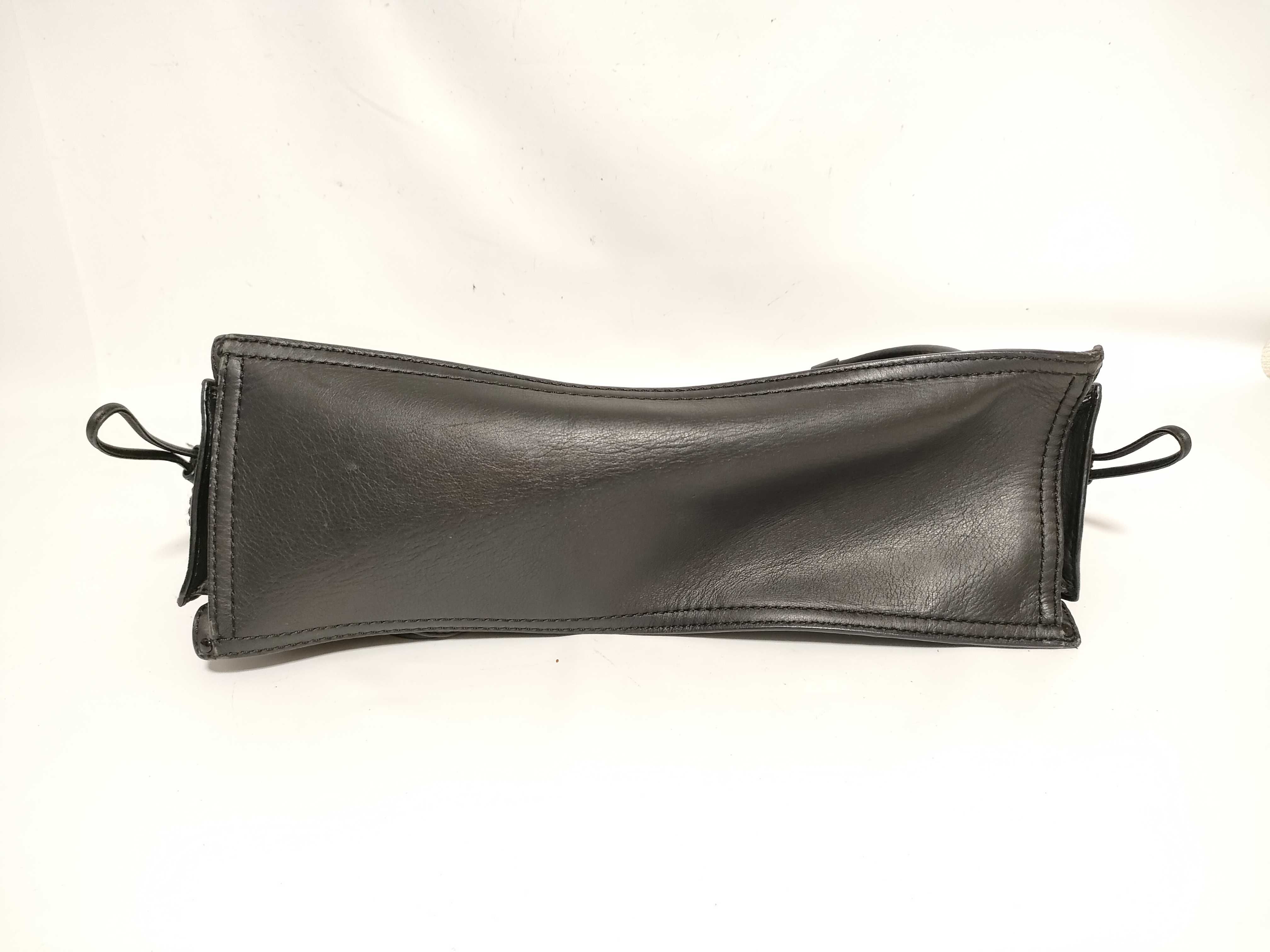 Shopper Leather Tote Bag Black Tote Bag — view 8