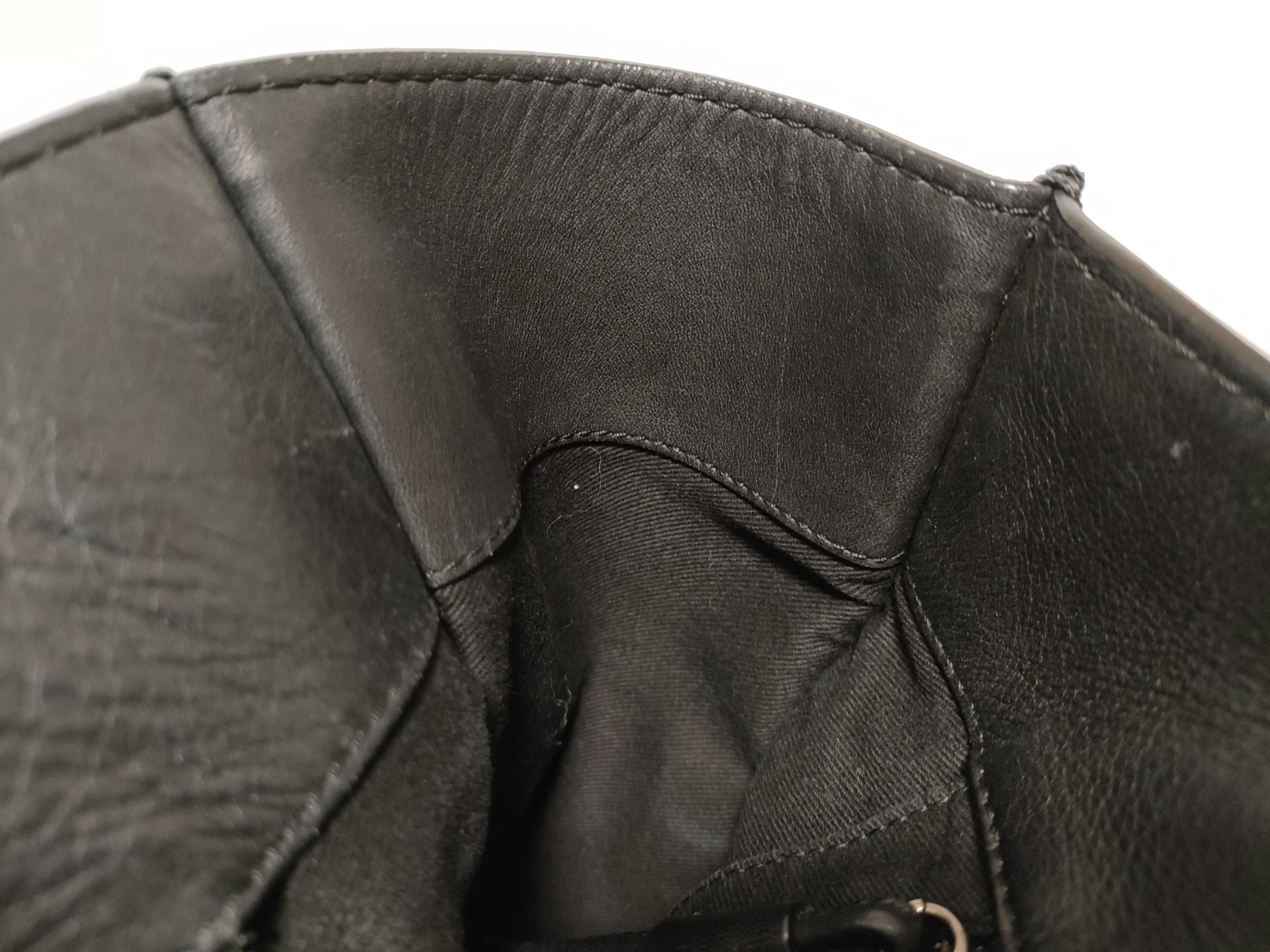 Shopper Leather Tote Bag Black Tote Bag — view 9