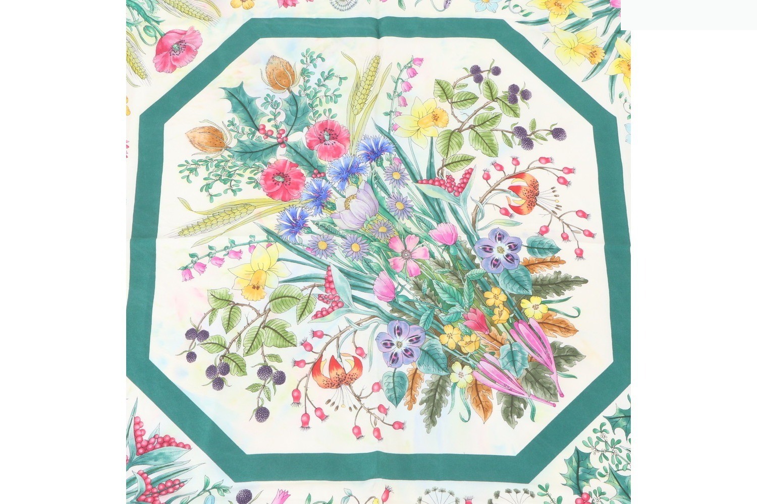 100% Silk Scarf with Tag — view 6