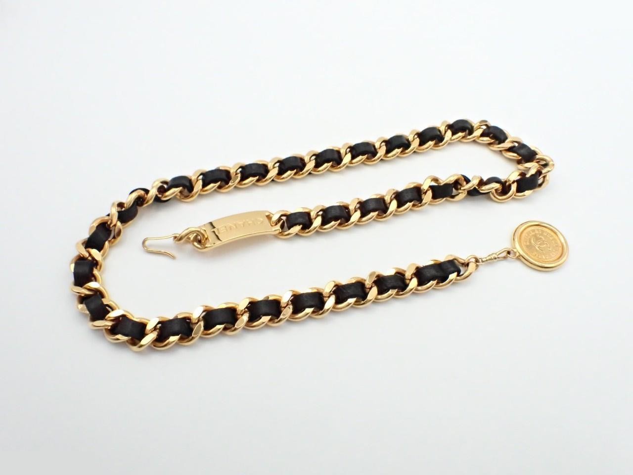 Vintage classic chain belt; chain approximately 80cm long. — view 2