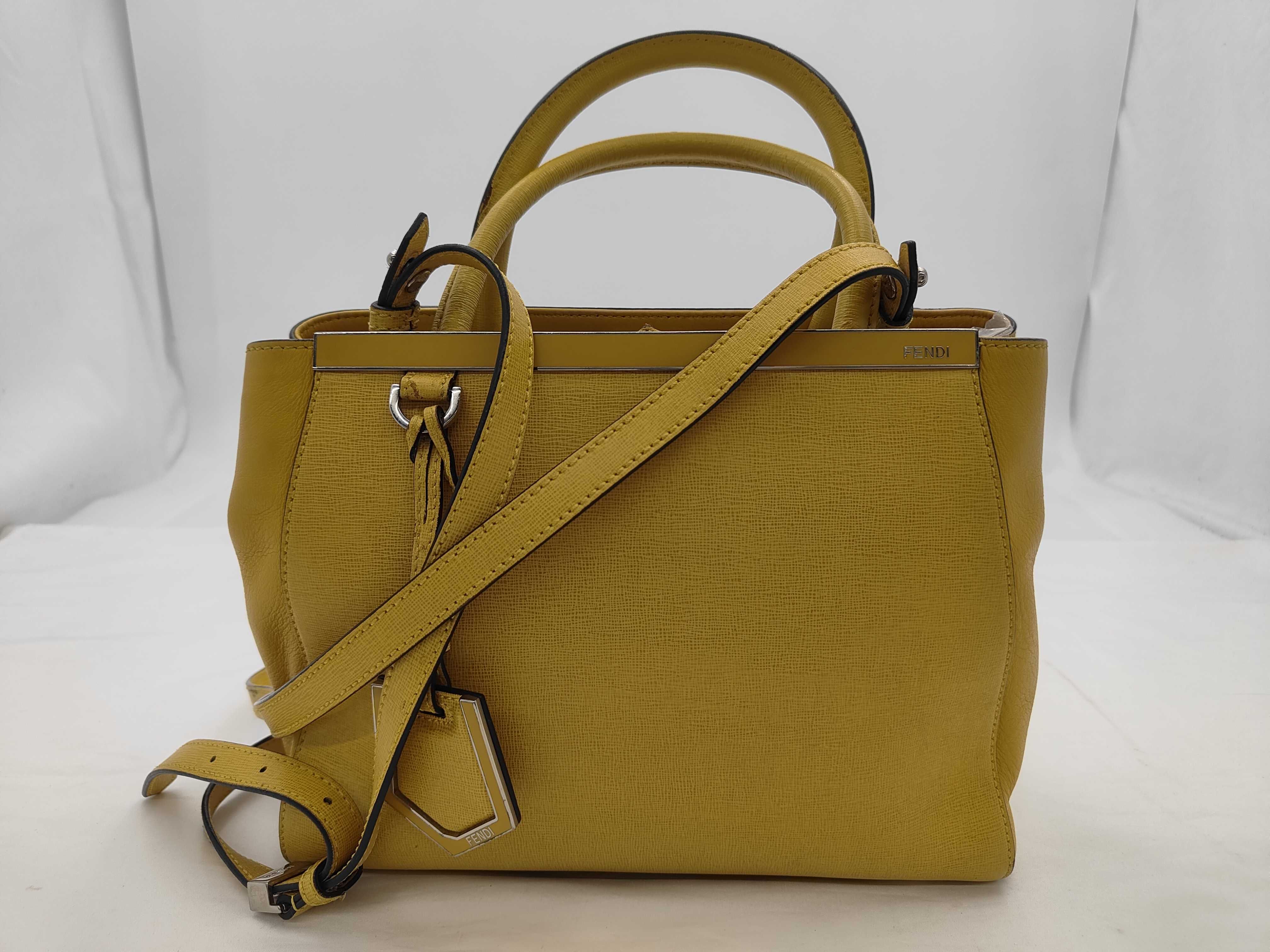 Petit Toujour Leather Yellow Bag