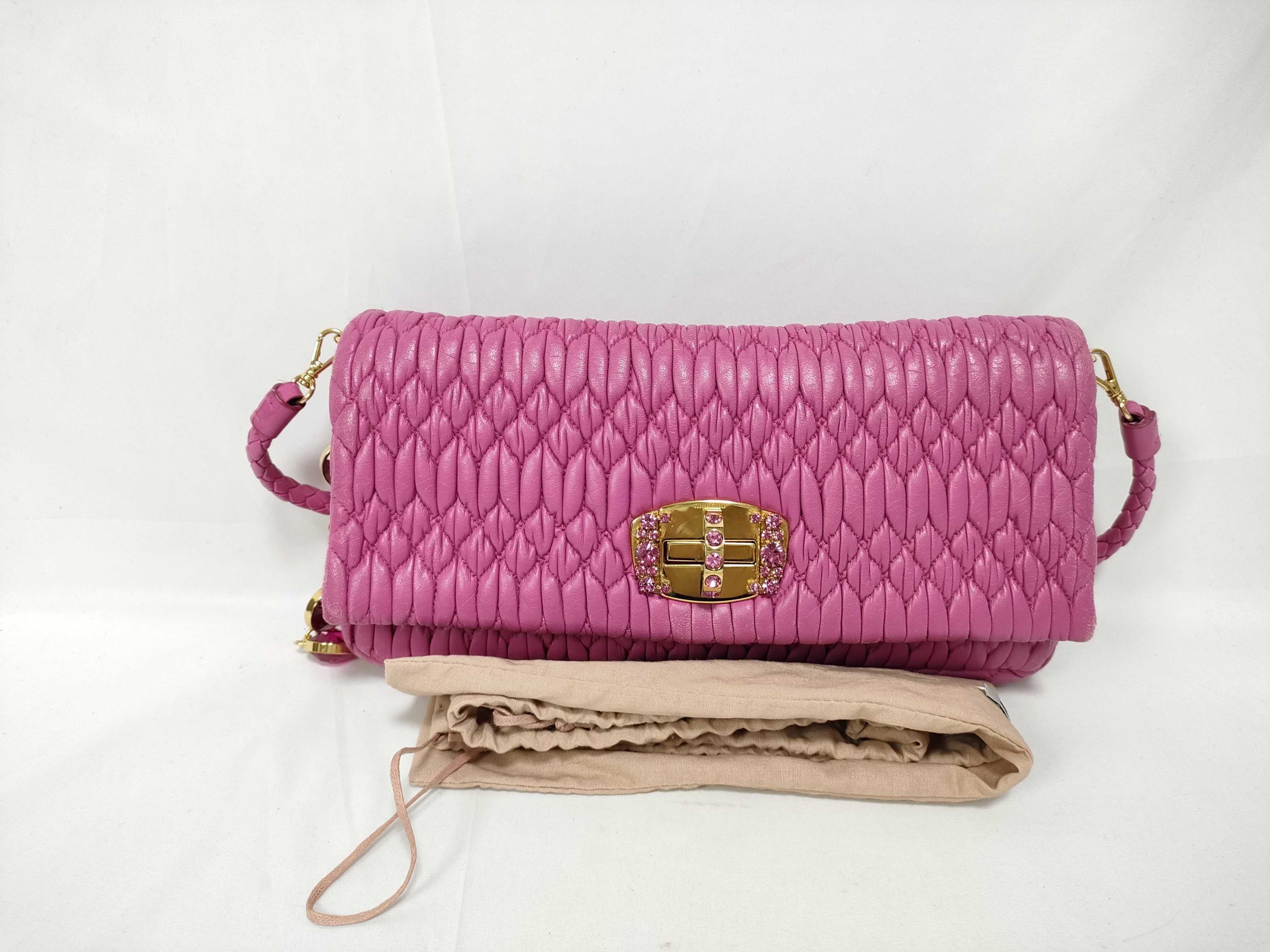 Nappa Crystal 2-Way Shoulder Bag
