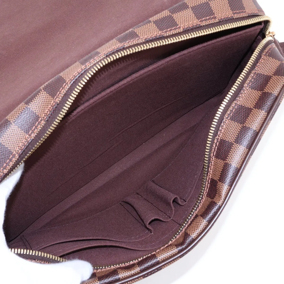 Damier Shelton MM N41149 MI5114 Brown, magnet broken. — view 6
