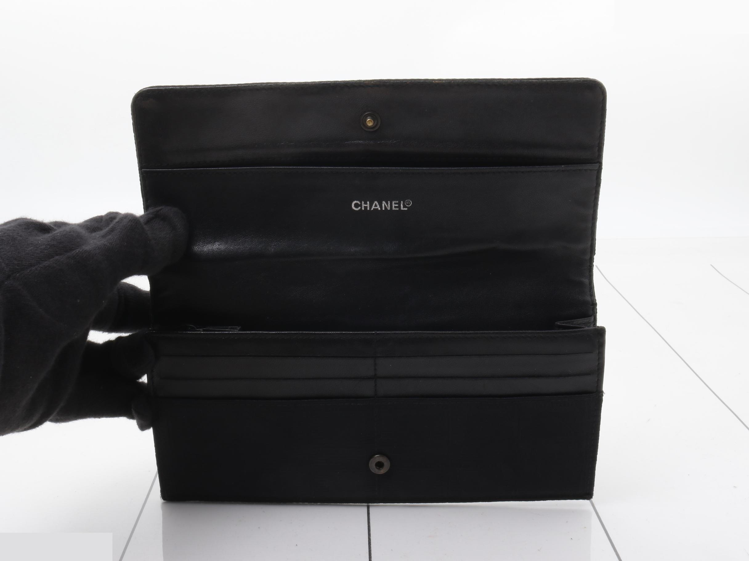 New Travel Long Wallet, Black, Nylon, Series 7 — view 4