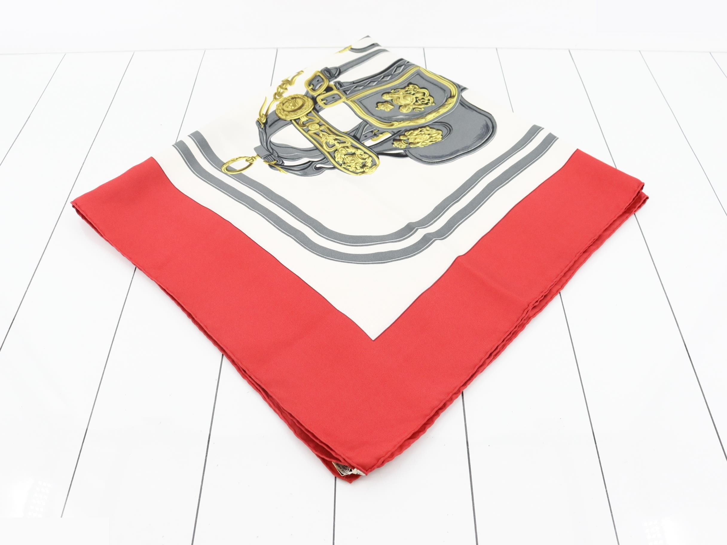Carre 90 Ceremonial Bridle Silk Scarf — view 2