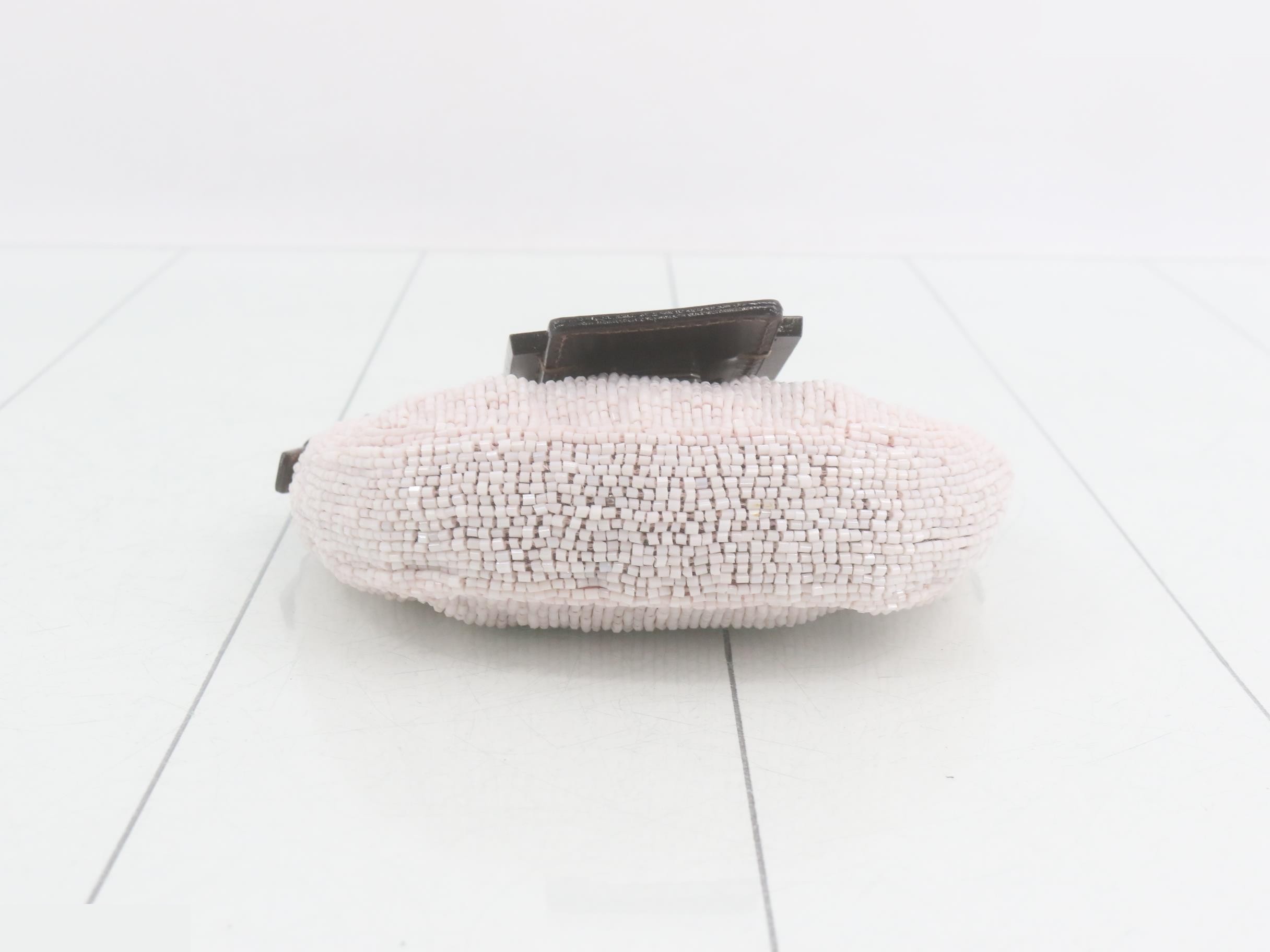 Handbag, Mamma Bucket, Beaded, Pink — view 3