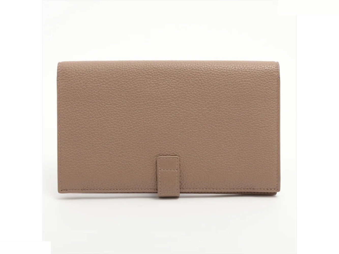 Leather long wallet, bi-fold wallet, round zipper — view 2
