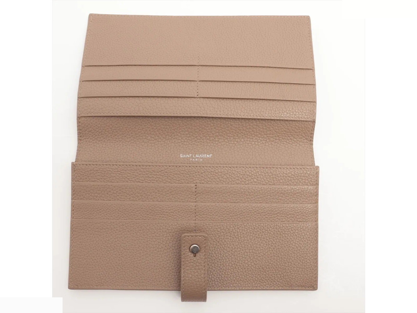 Leather long wallet, bi-fold wallet, round zipper — view 3